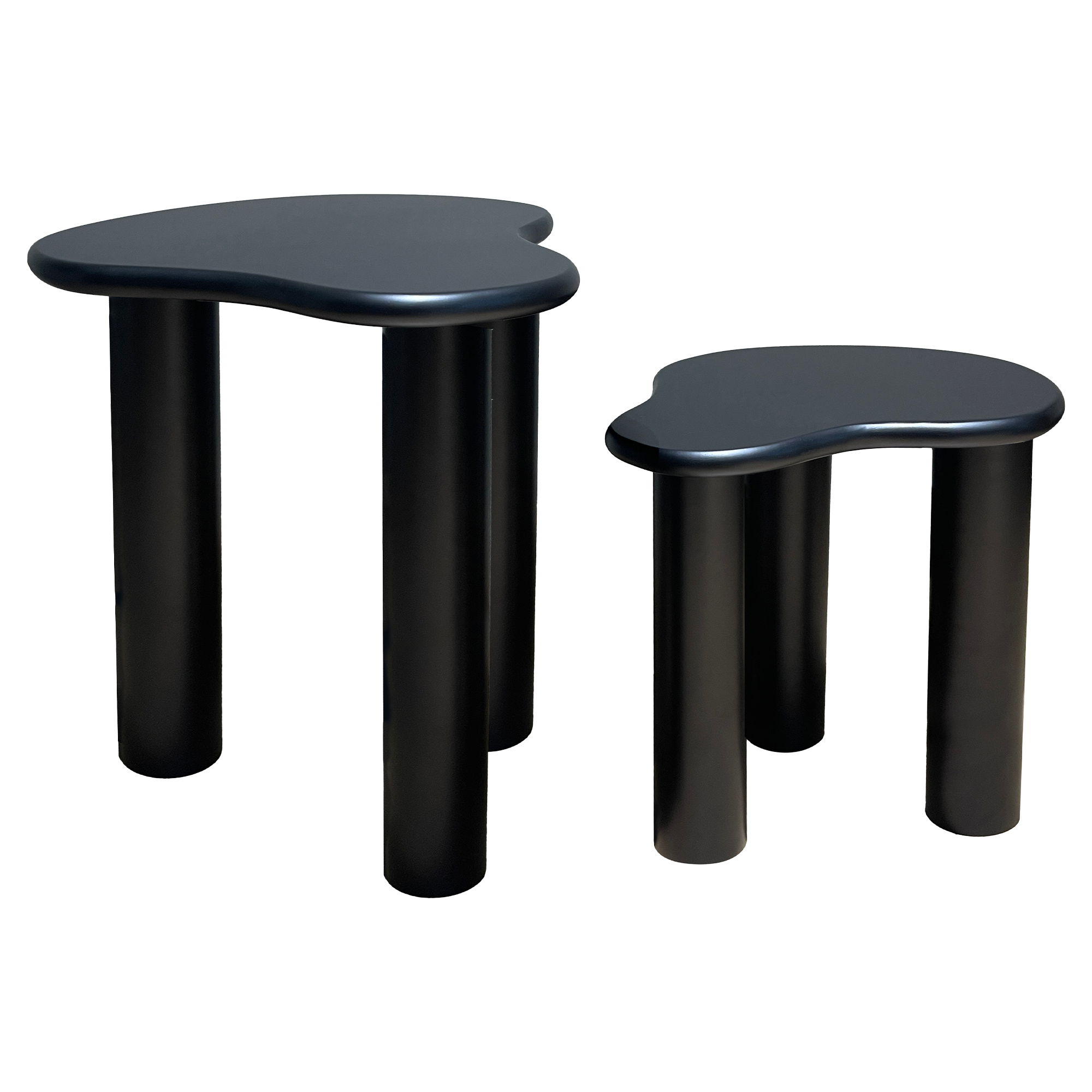Set de 2 tables noires