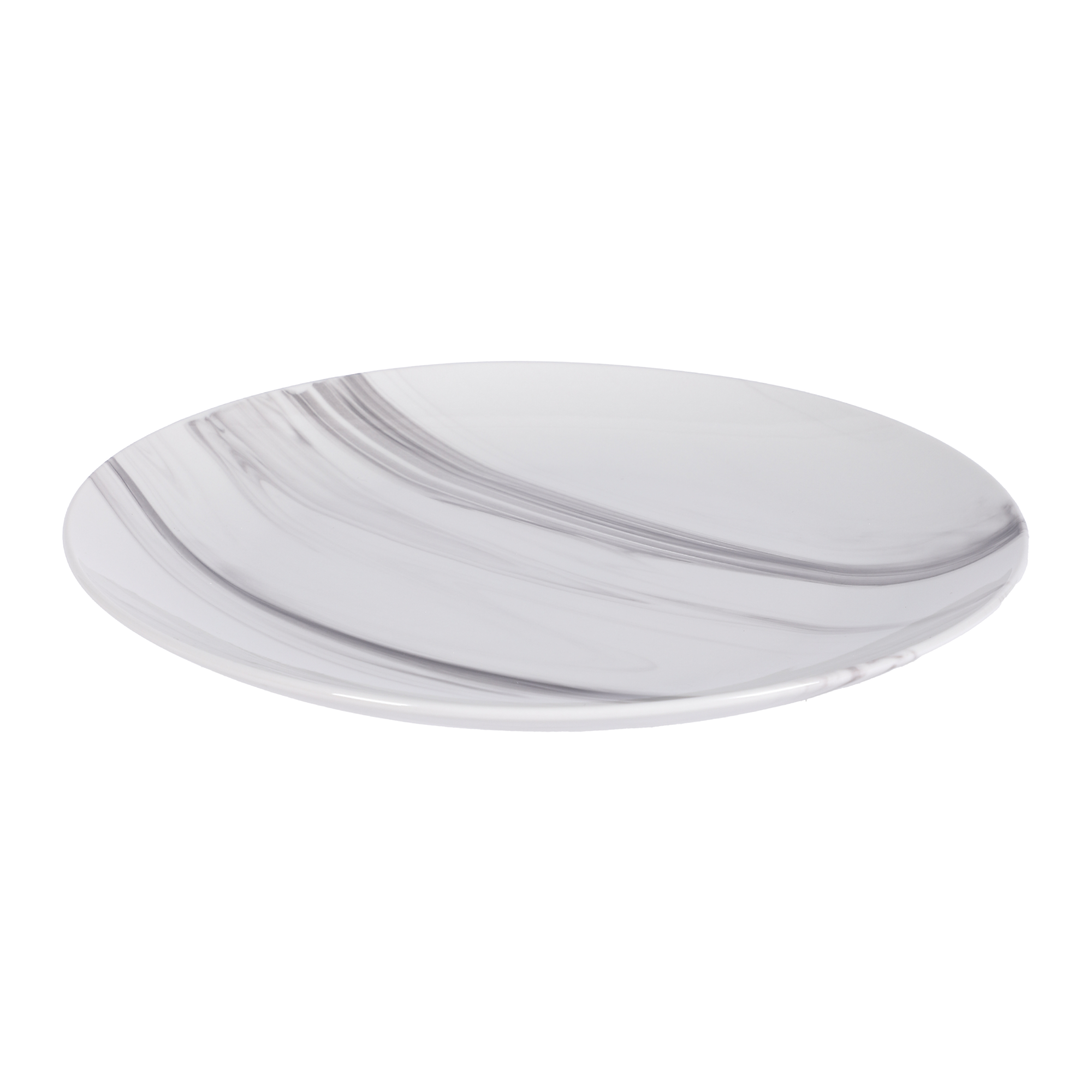 Service d'assiettes et bols céramique effet marbre 12pcs