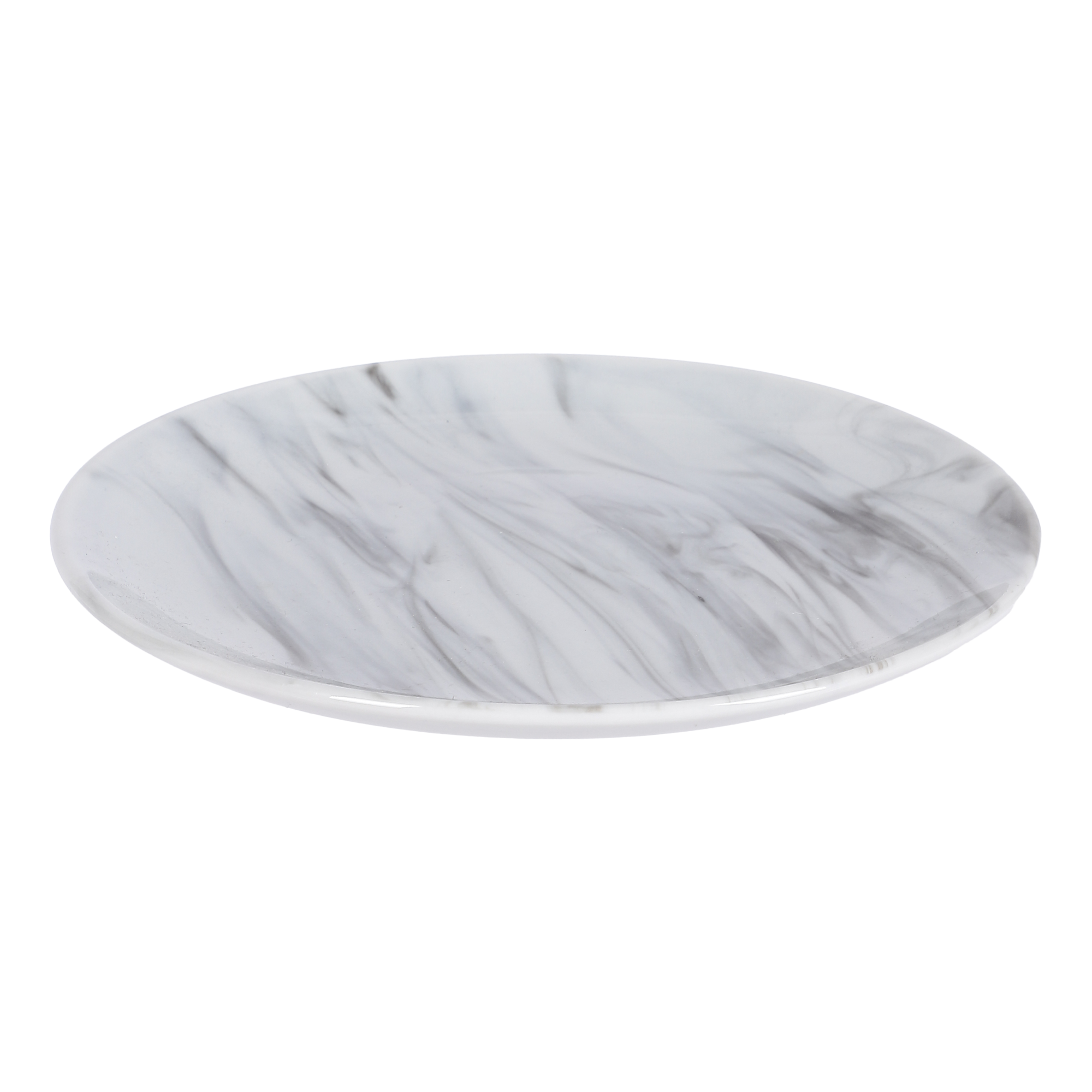 Service d'assiettes et bols céramique effet marbre 12pcs