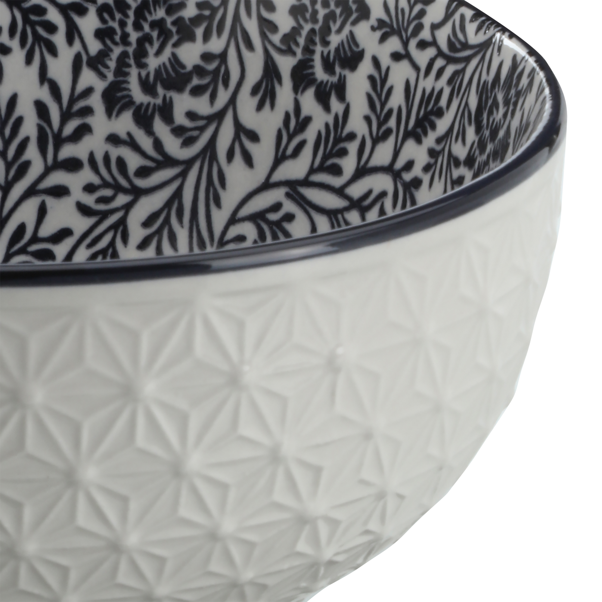 Service de table fleuri bleu 16 pièces