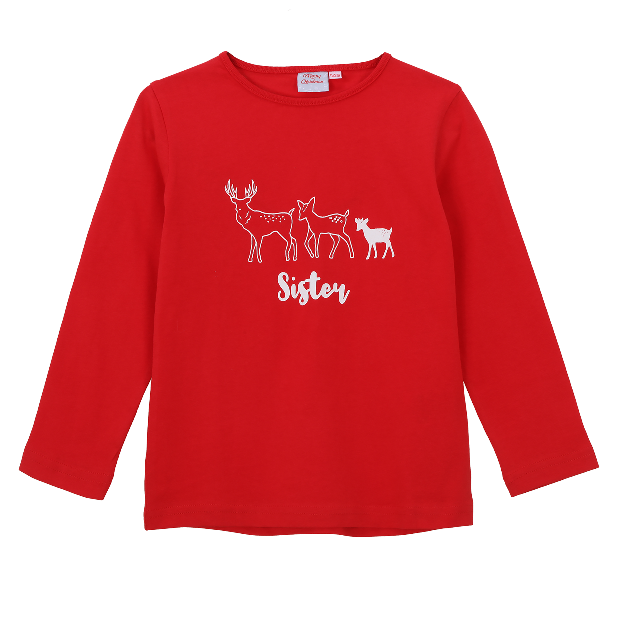 Pyjama de Noël Sister 4/12 ans - Rouge