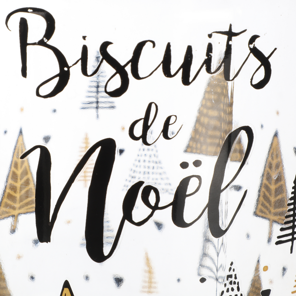 Bocal avec couvercle en verre décor de Noël 3.8L