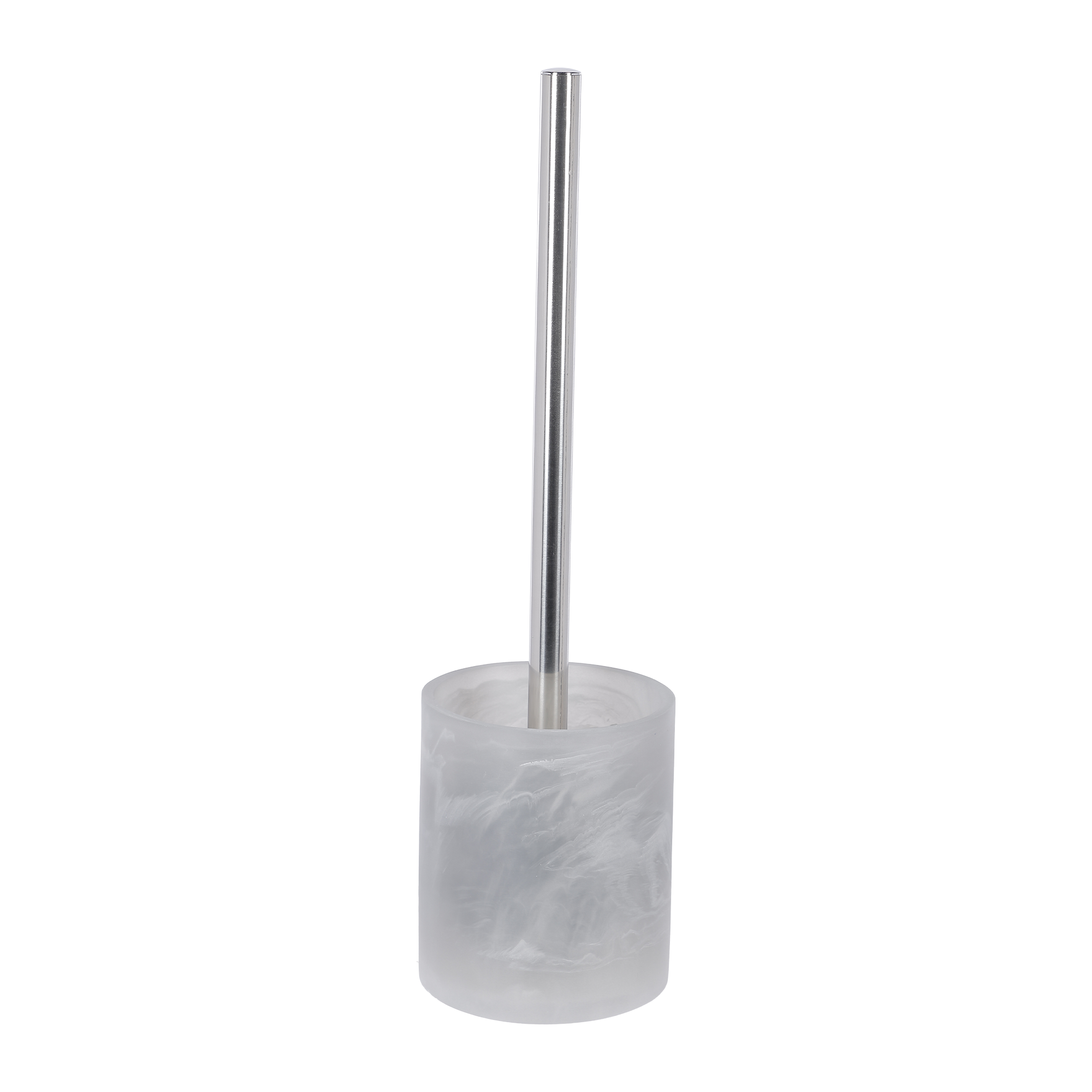 Brosse WC Polyésine effet marbre  - Rose