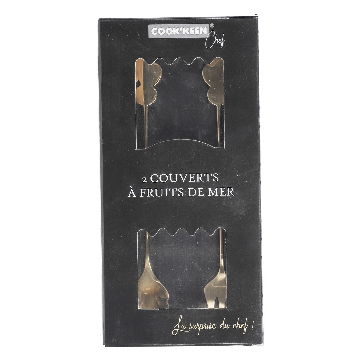 2 couverts dorés Océan
