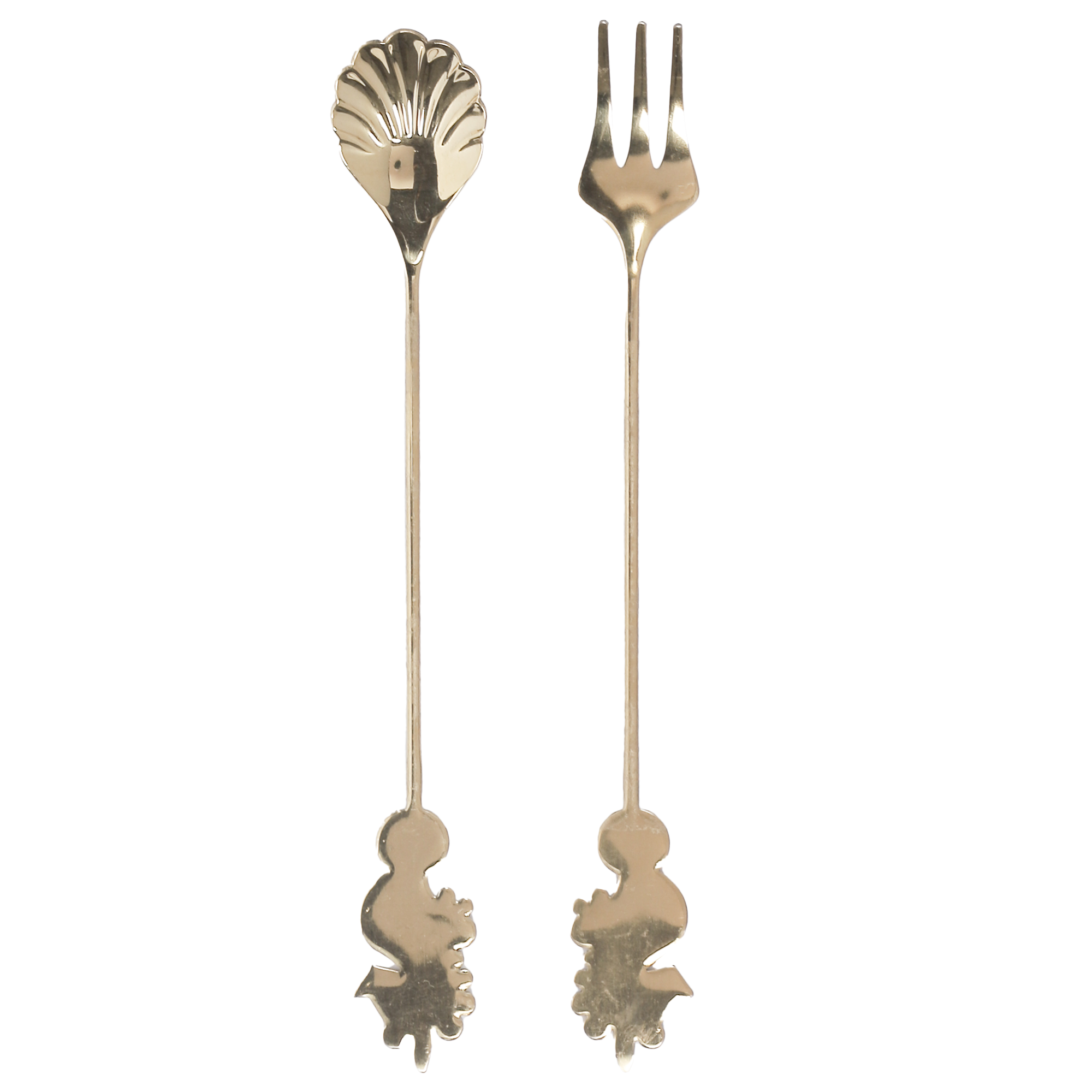 2 couverts dorés Océan