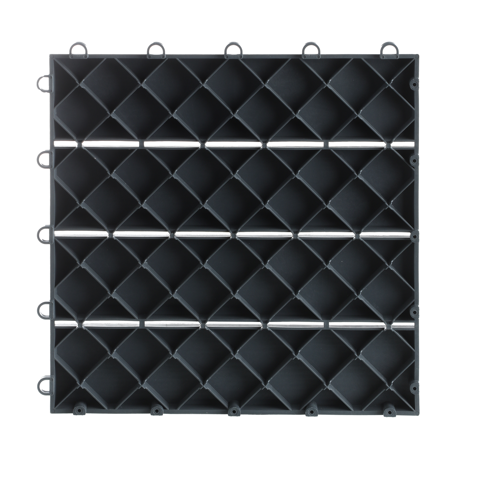 Pack de 4 carreaux en plastique effet bois