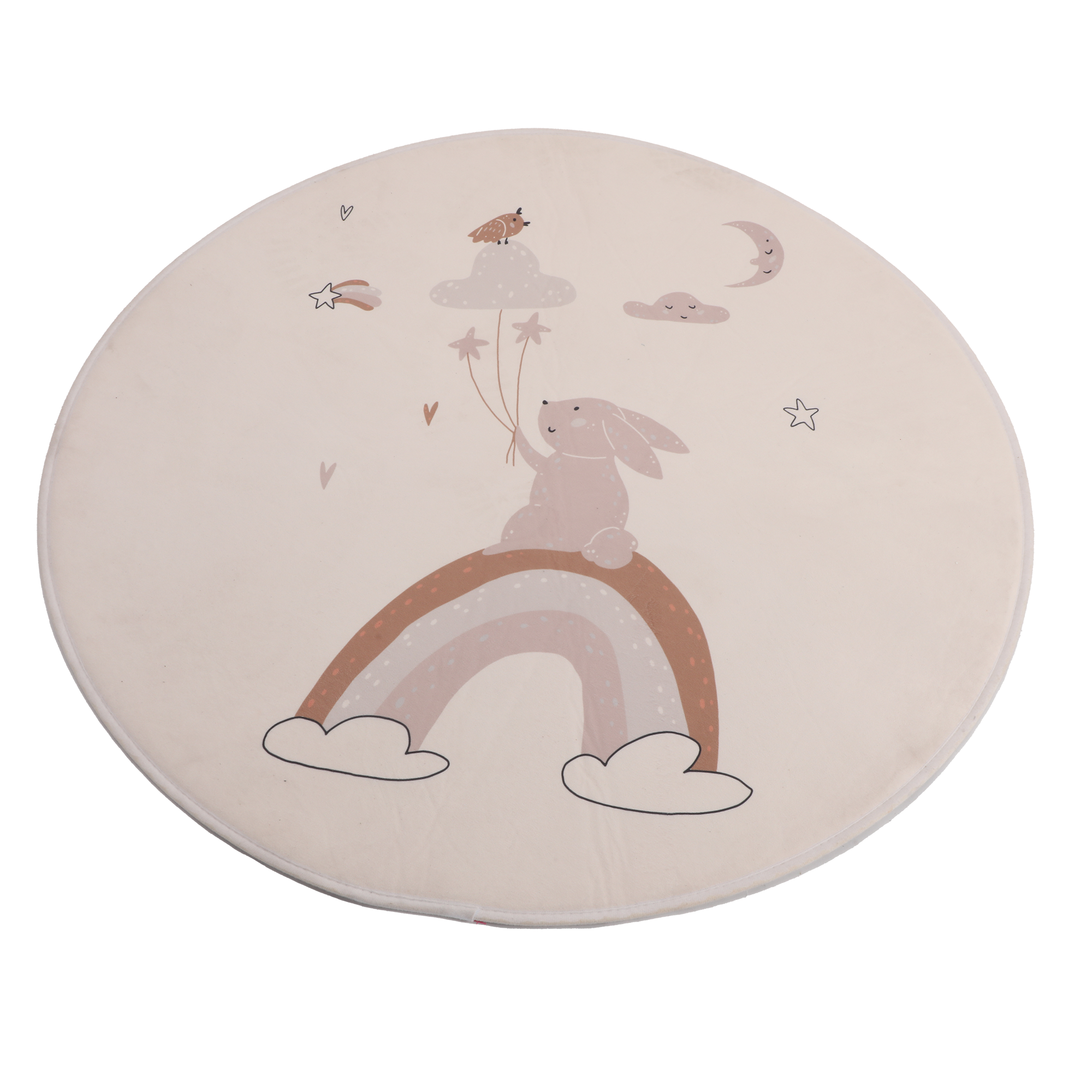 Tapis rond pour enfant  - Marron