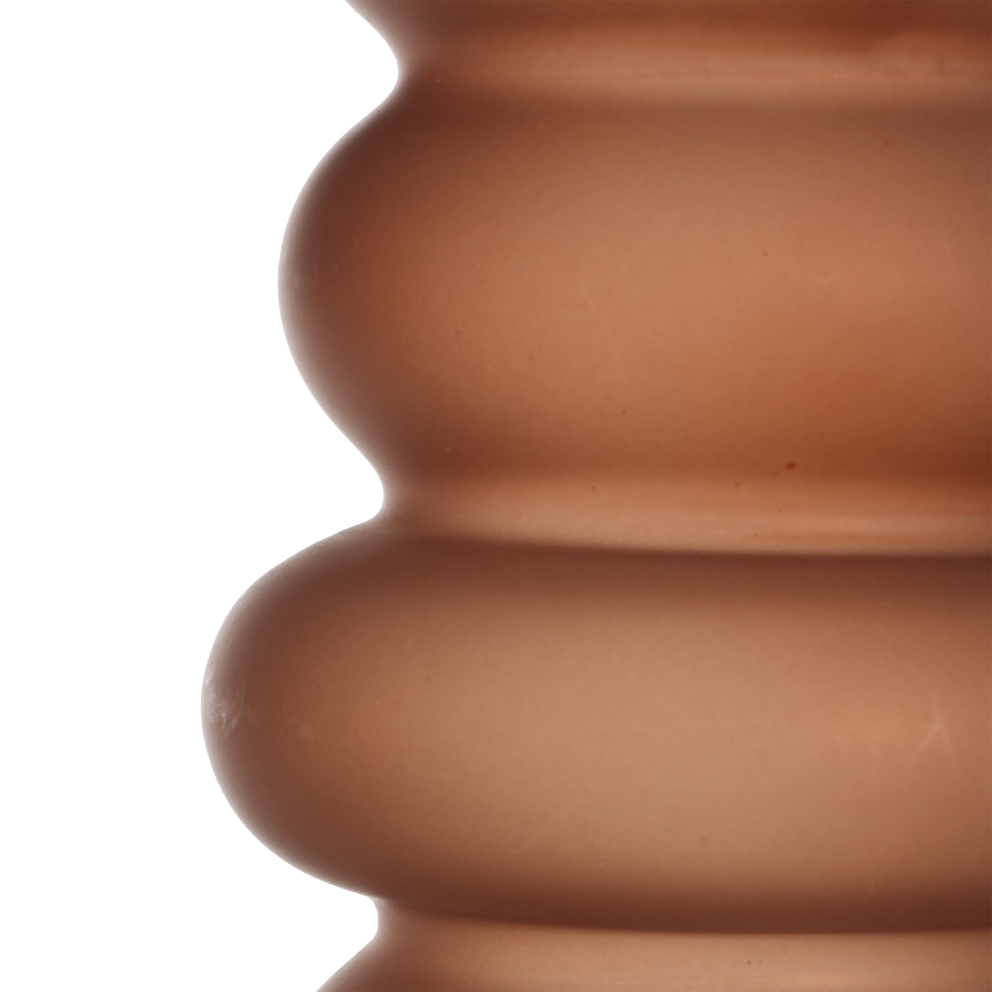 Vase en verre fumé