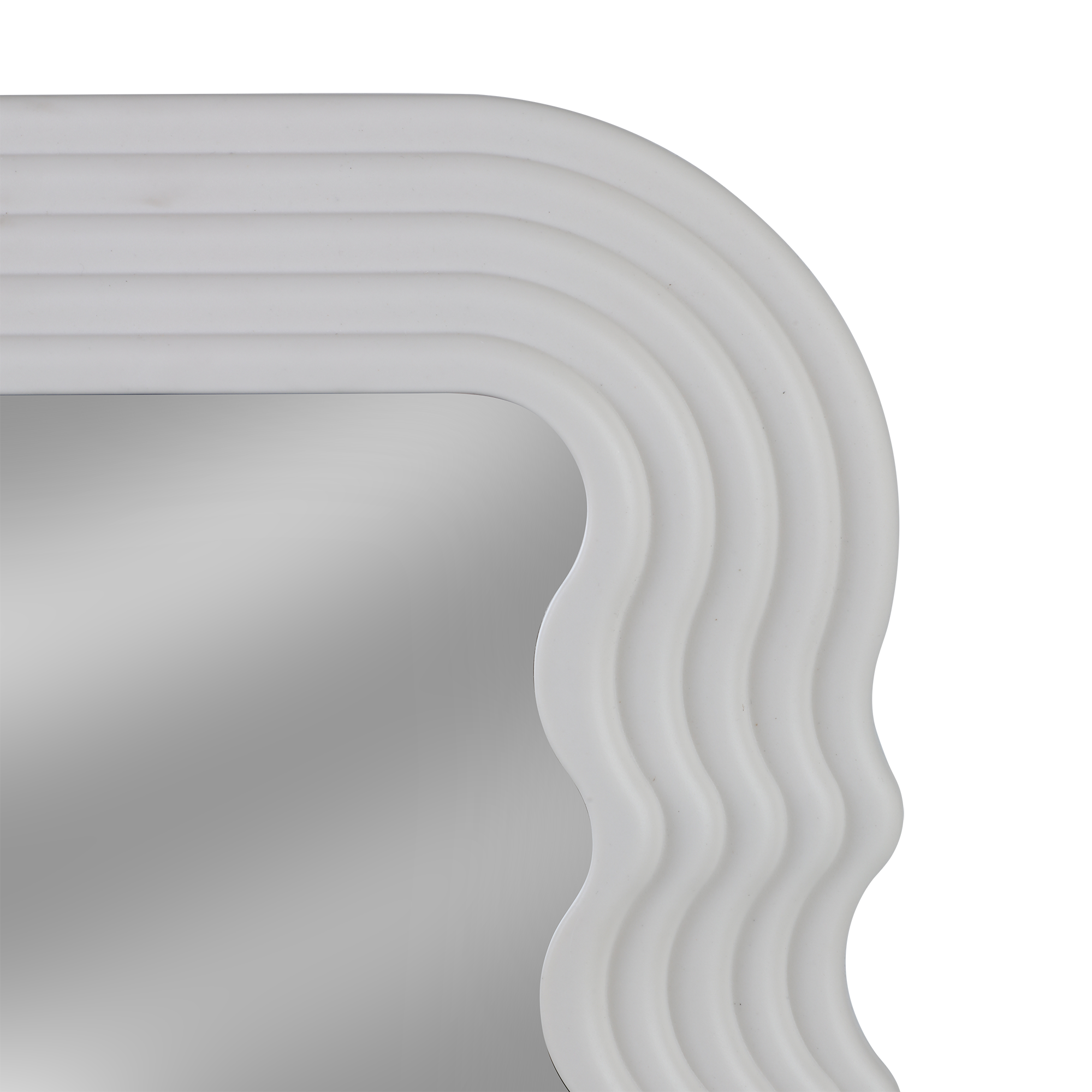 Miroir mural vague  - Vert
