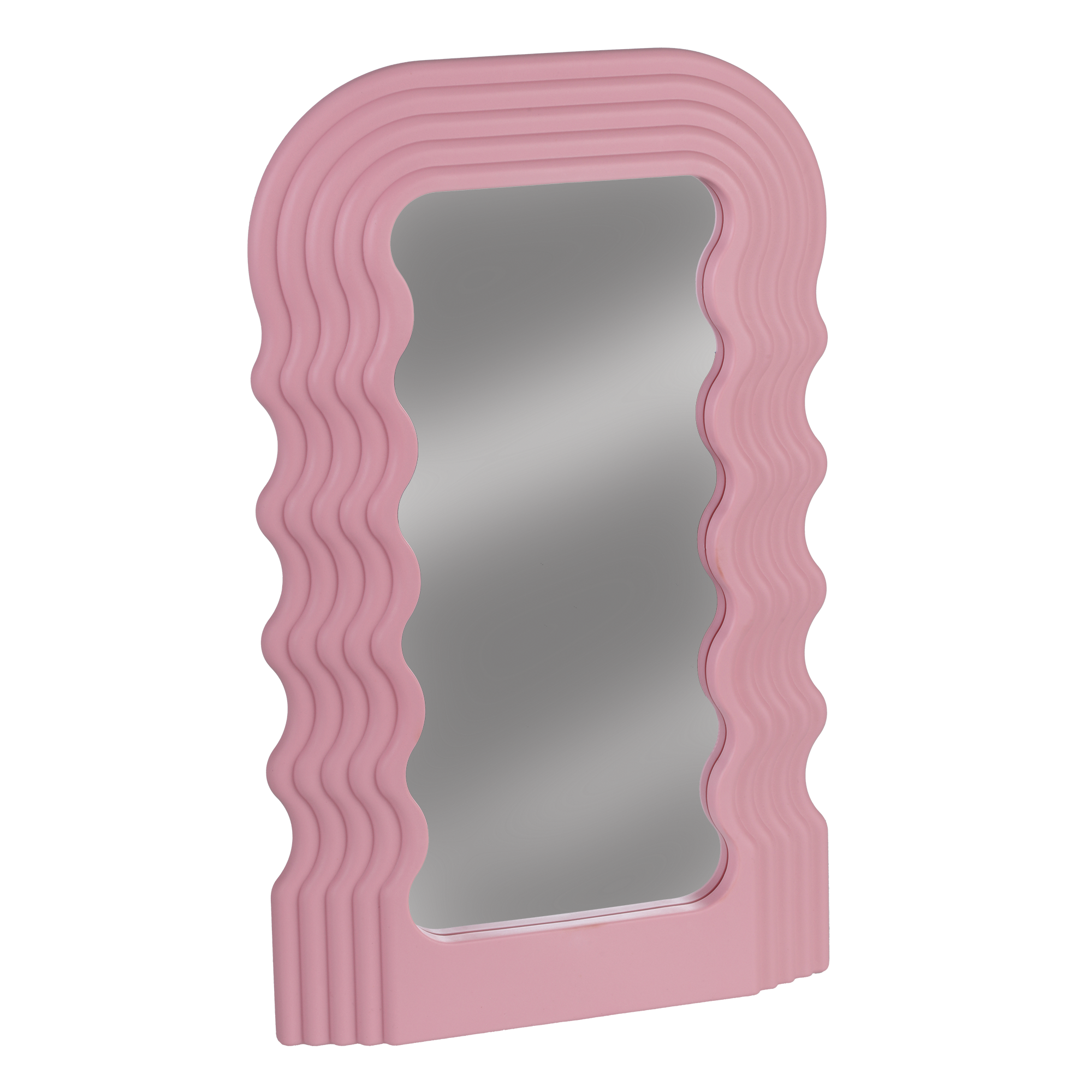 Miroir mural vague  - Rose