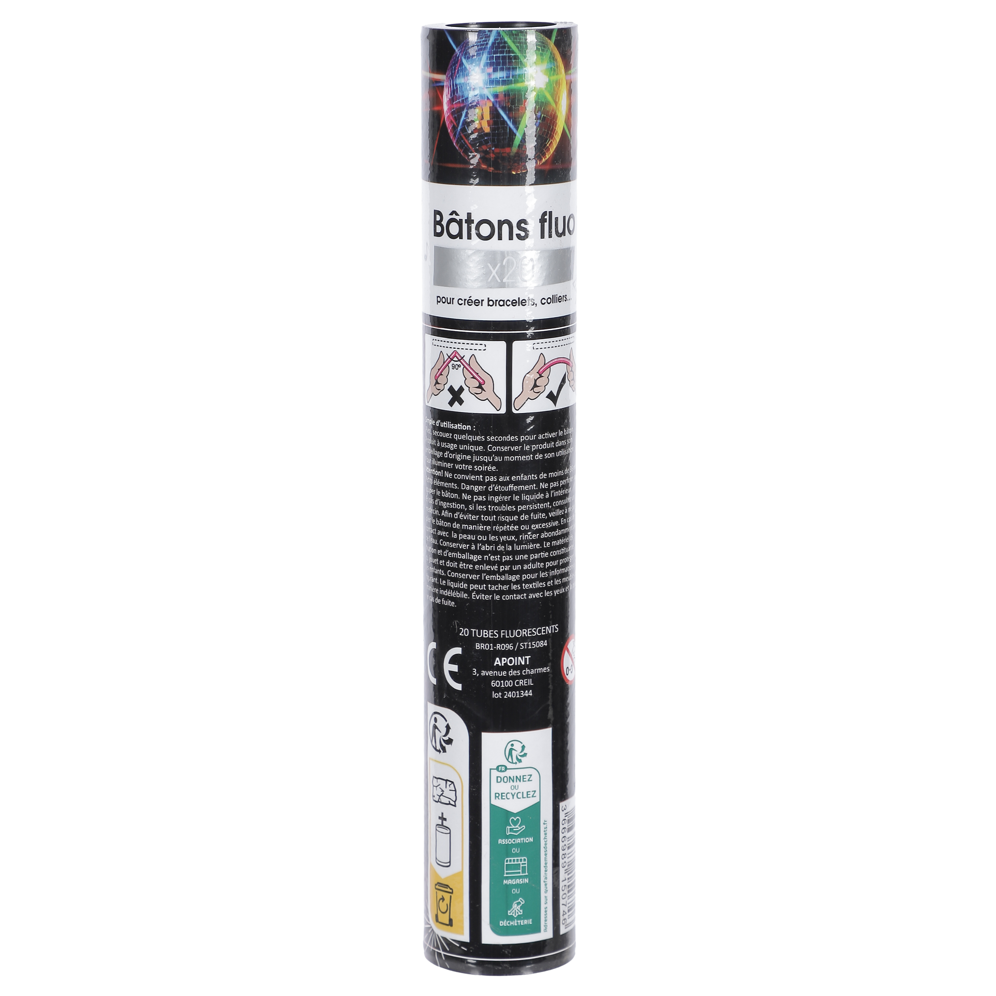 20 tubes fluorescents