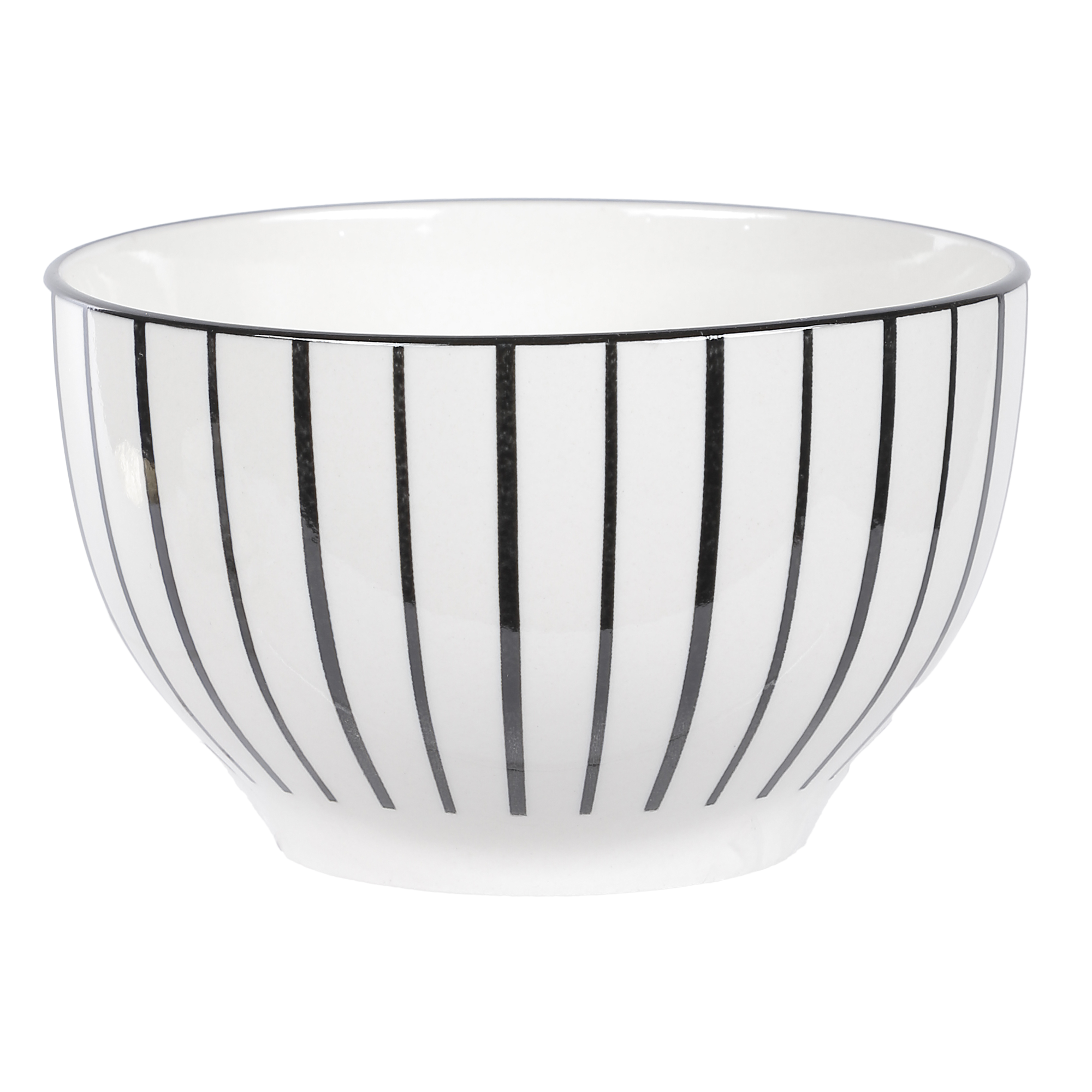Mini bol dolomite 12 cm motif géométrique  - Noir