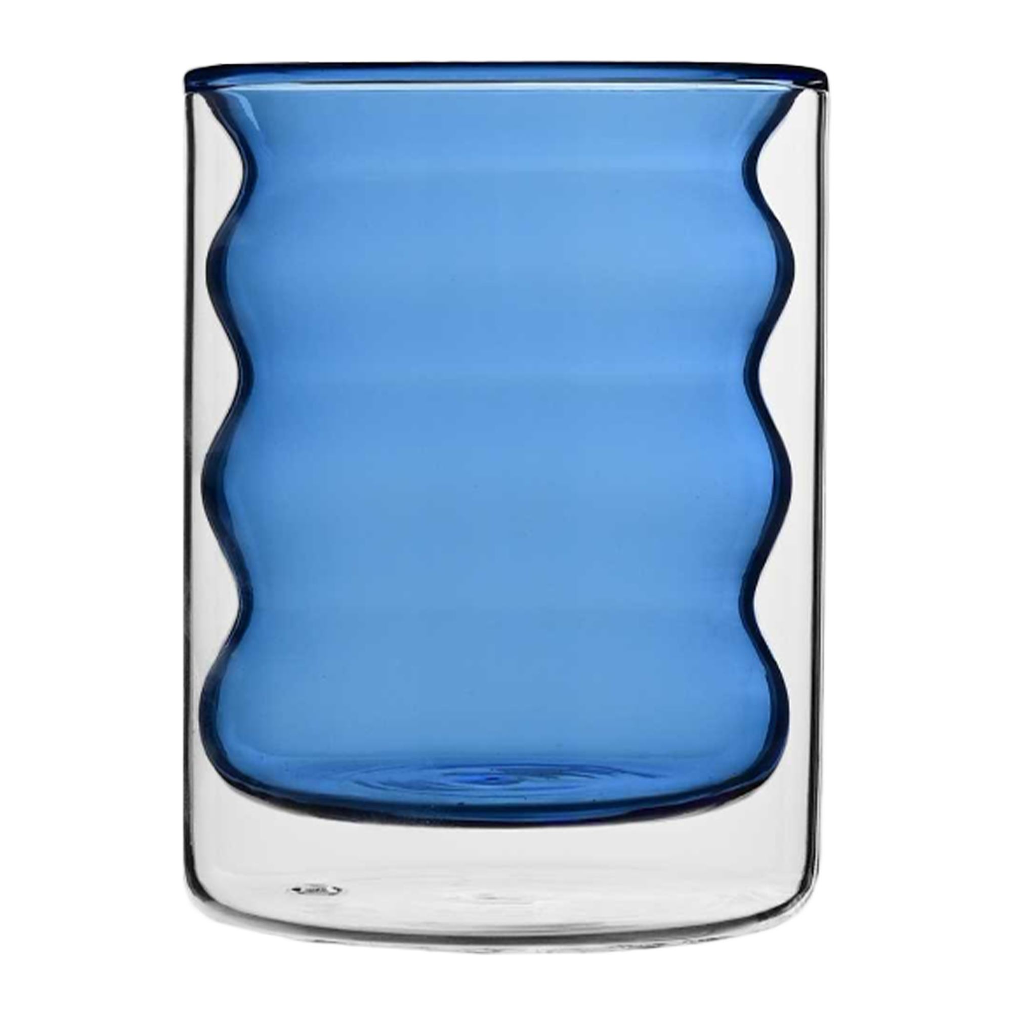 Tasse colorée double paroi - Bleu