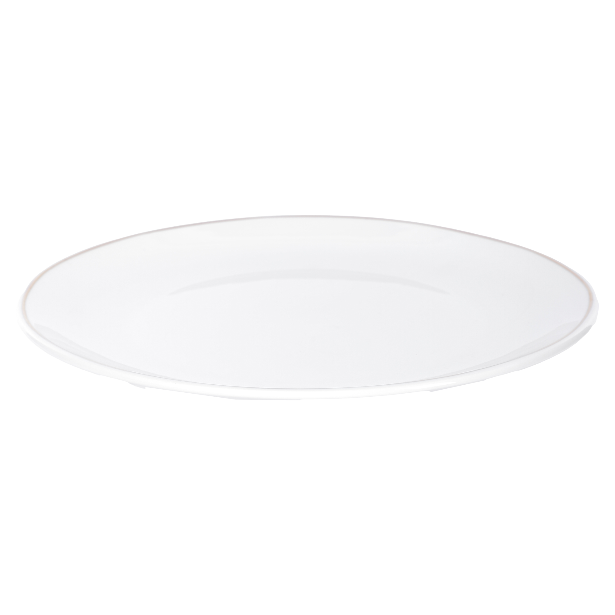 Assiette plate avec bordure dorée porcelaine