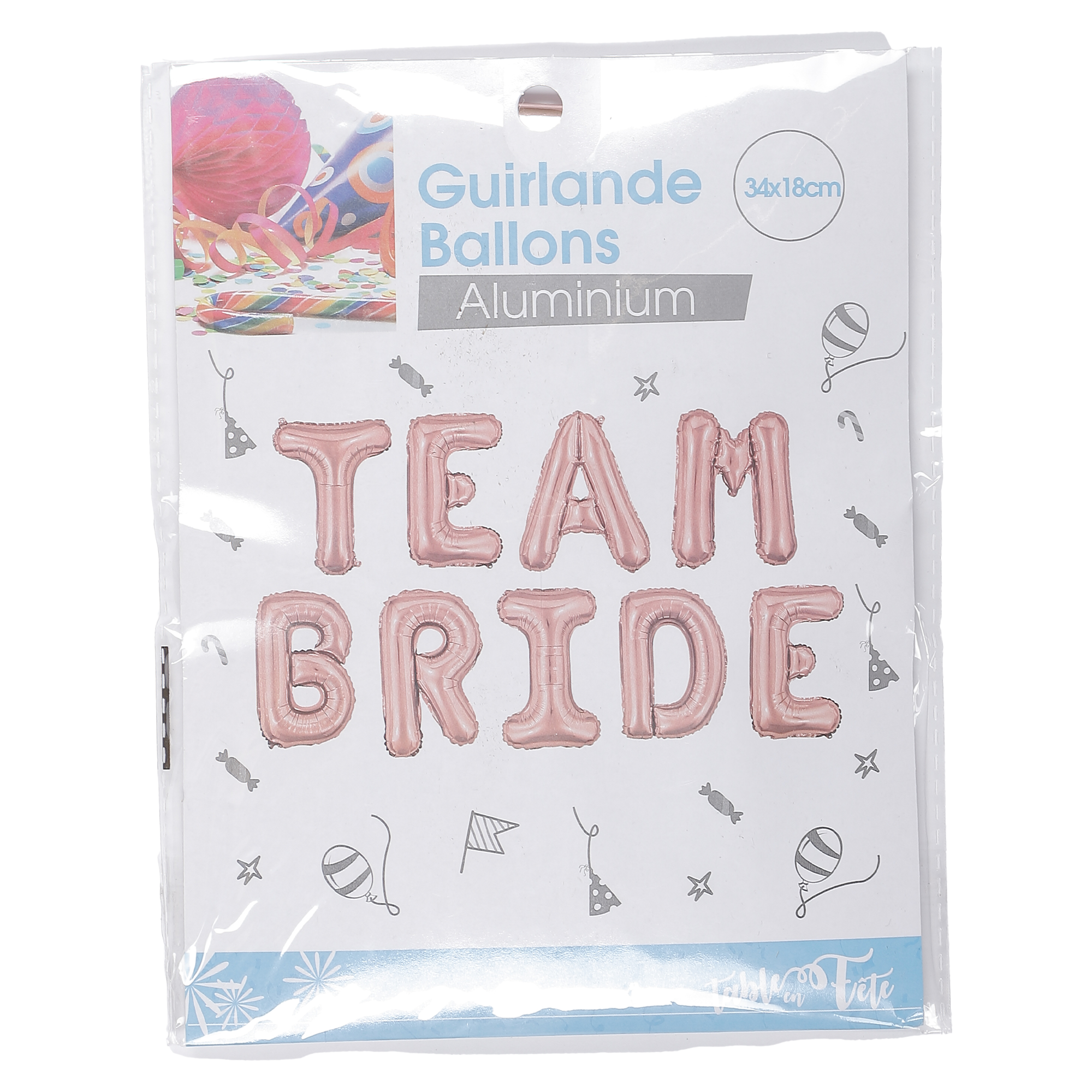 Guirlande ballon aluminium team bride