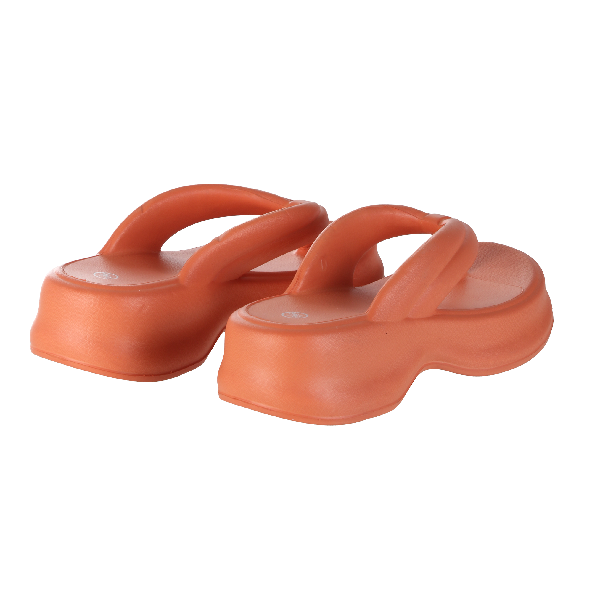 Tongs compensées  - Orange
