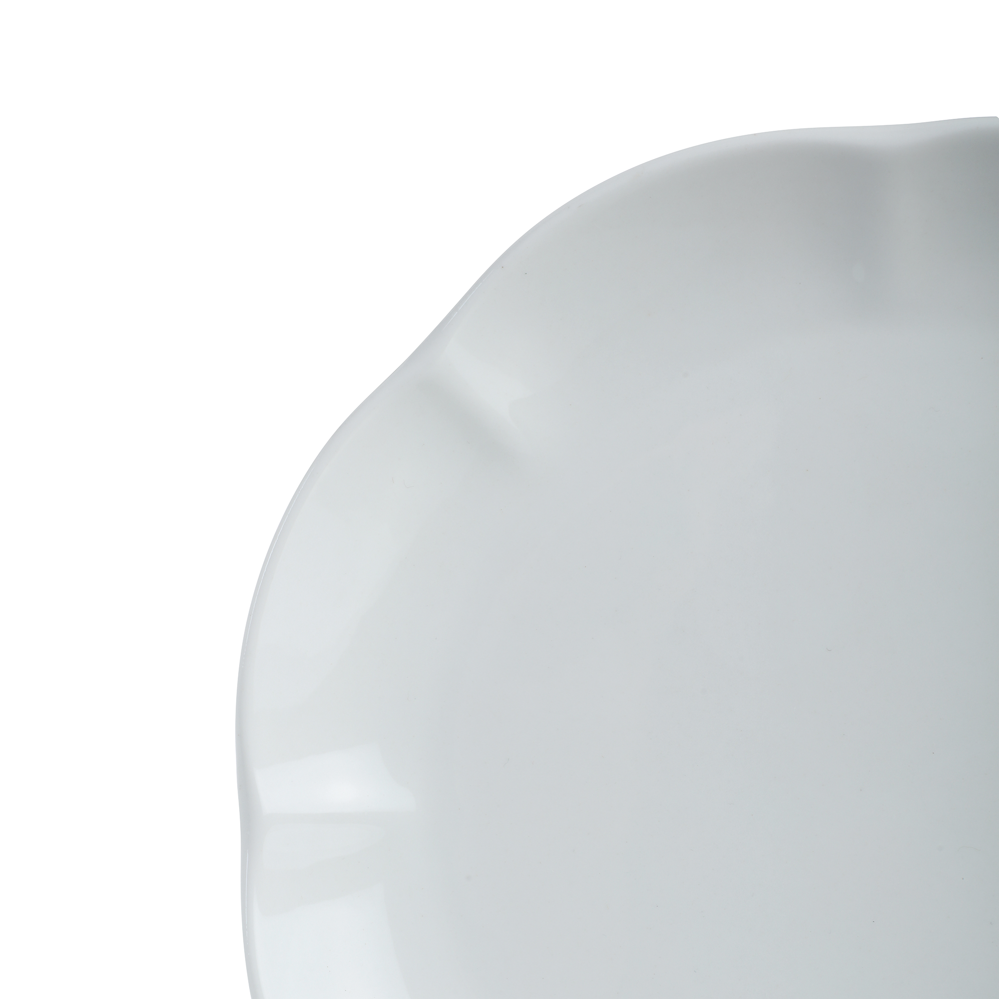 4 assiettes plates forme fleur 27cm