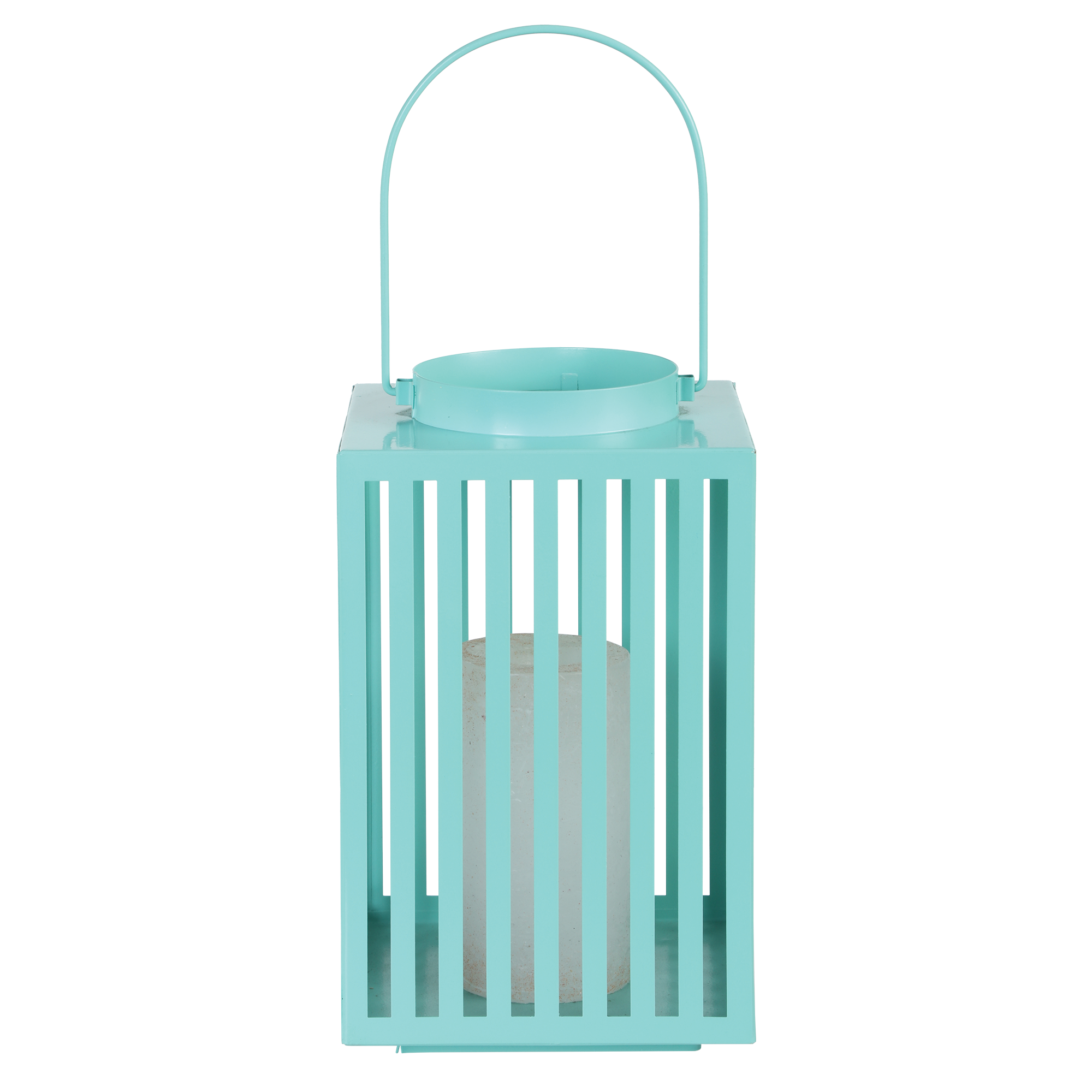 Lanterne solaire turquoise
