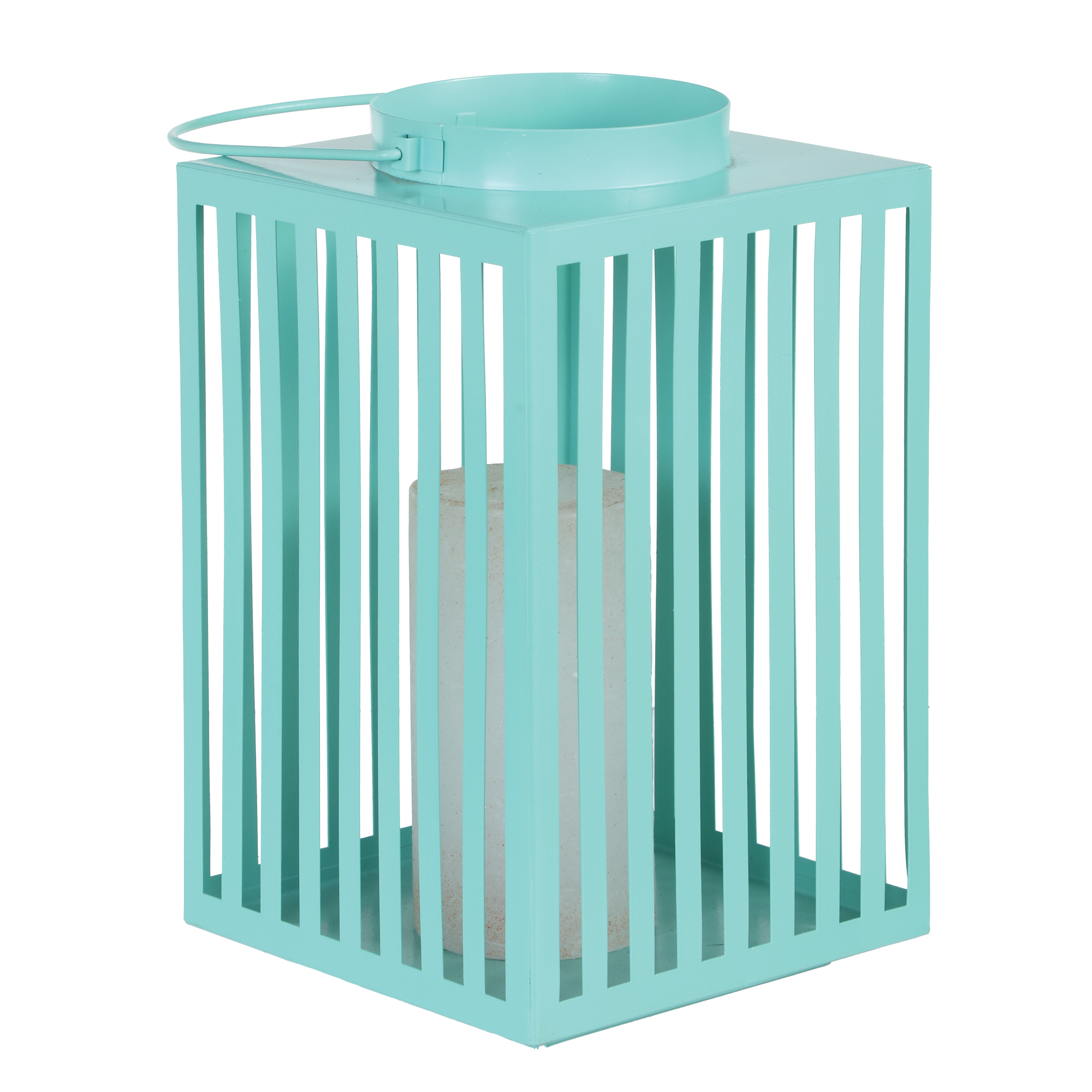 Lanterne solaire turquoise