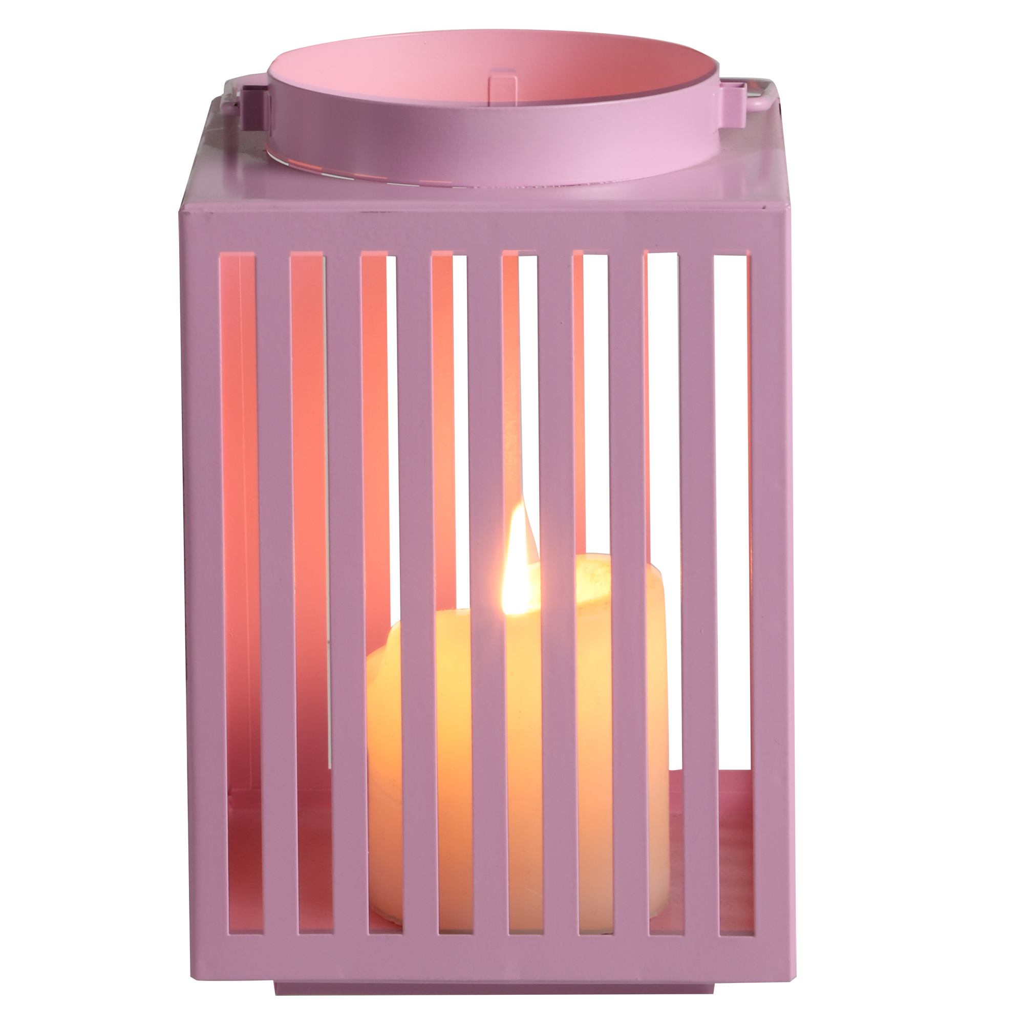 Lanterne solaire rose