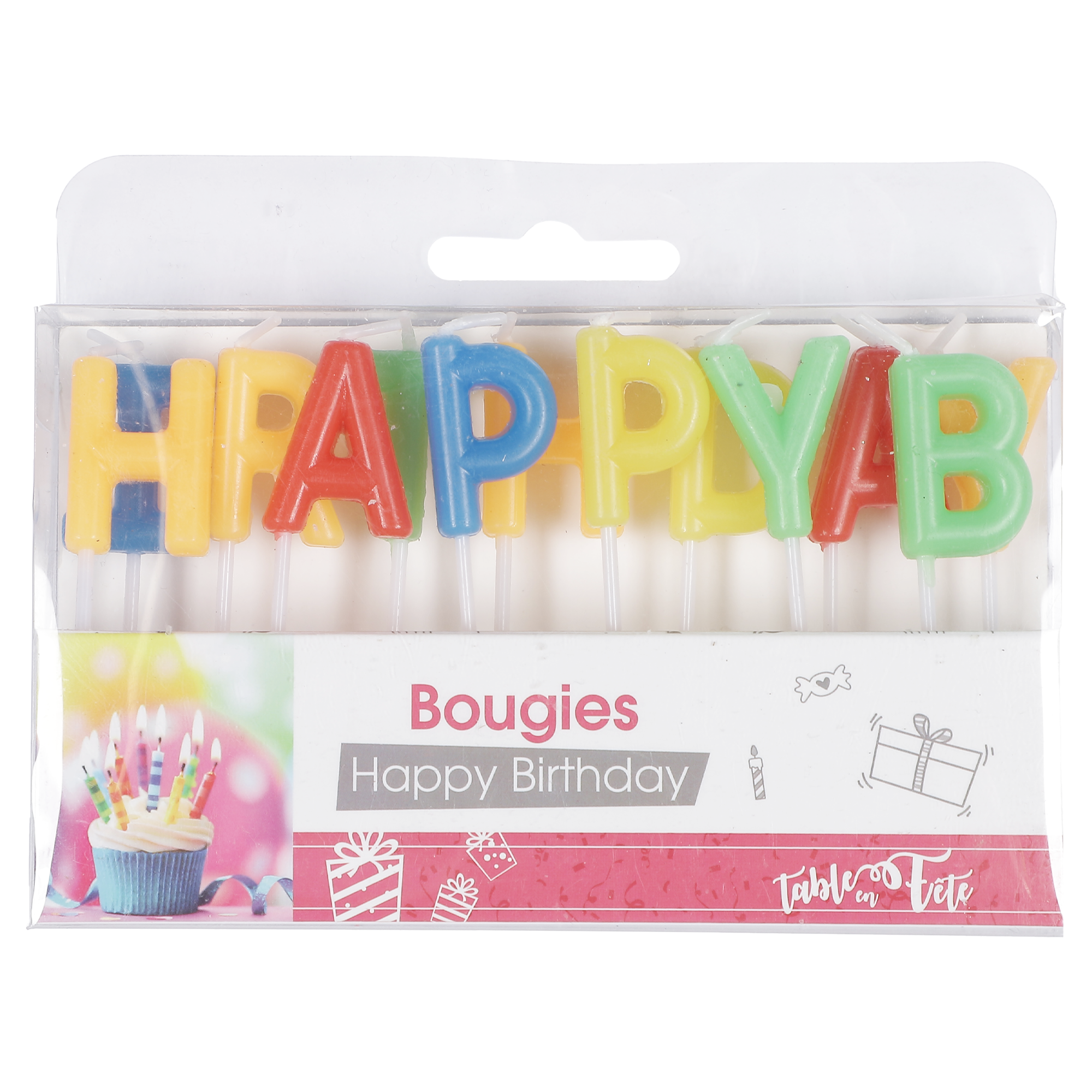 Bougies happy birthday