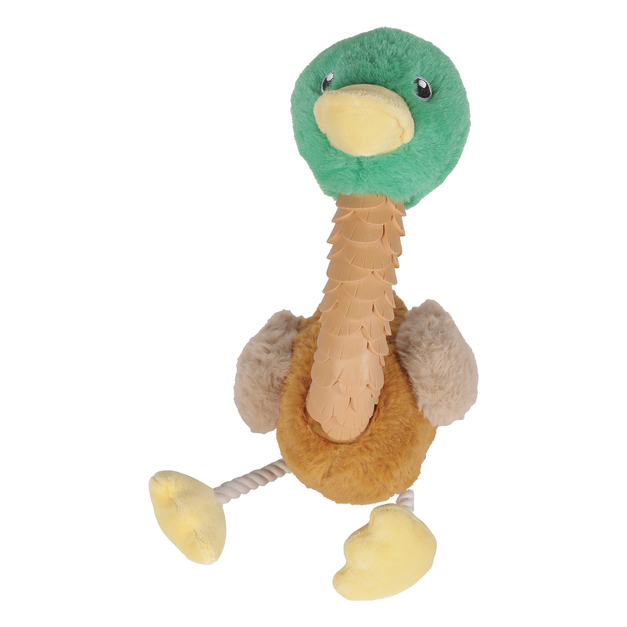 Peluche pour chien avec cou résistant