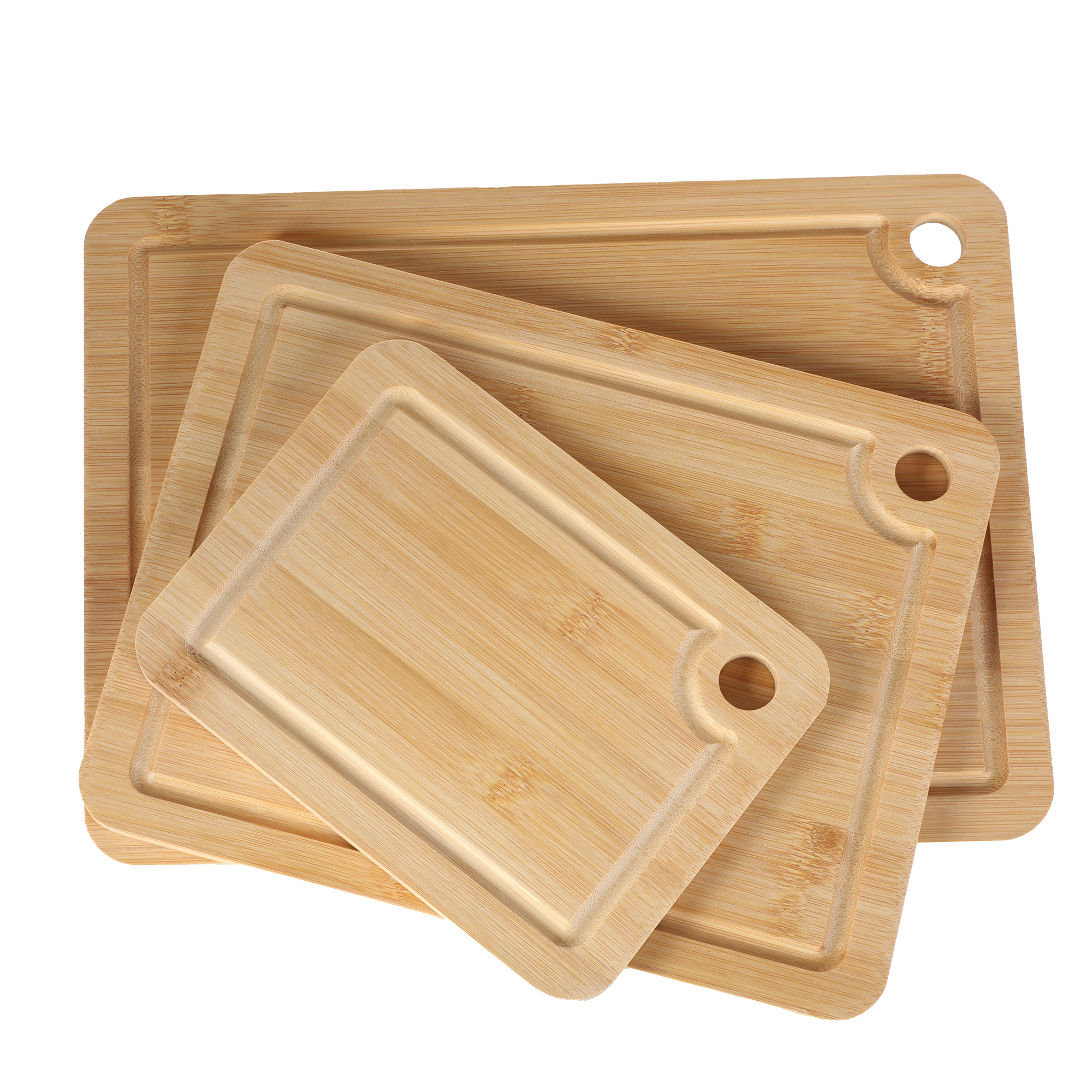 ENS 3 PLANCHES A DECOUPER EN BAMBOU 33X24CM,28X21.5CM,20X15CM
