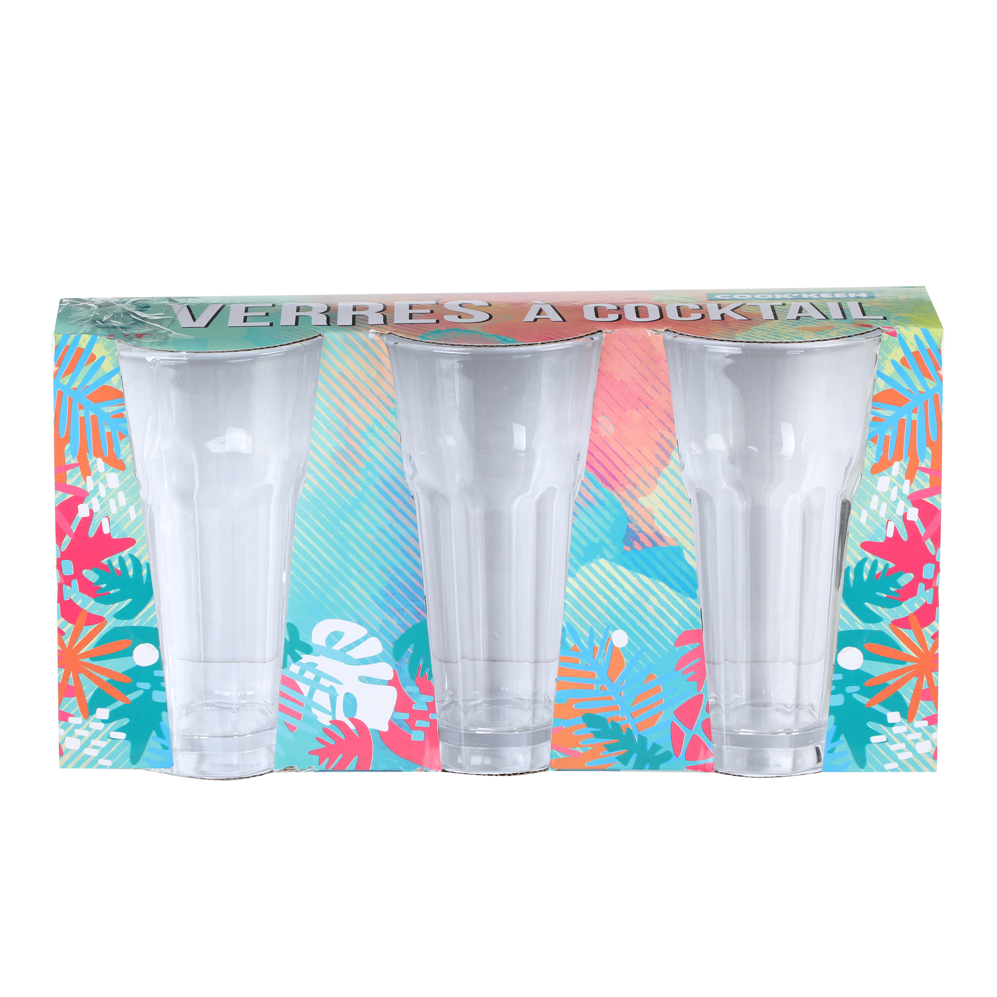 3 verres à cocktail