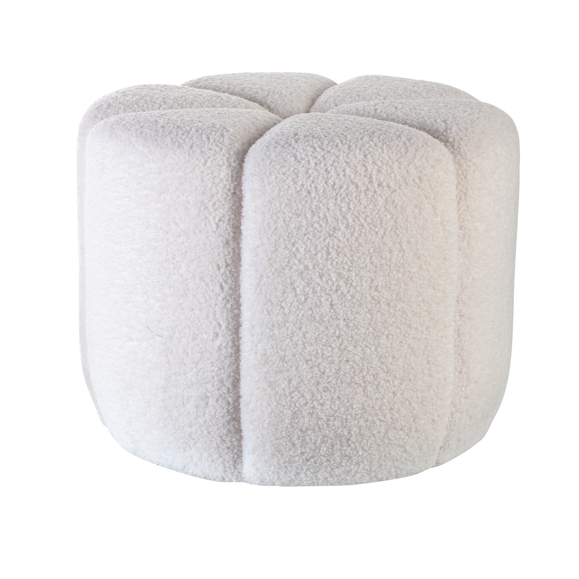pouf bouclette forme fleur