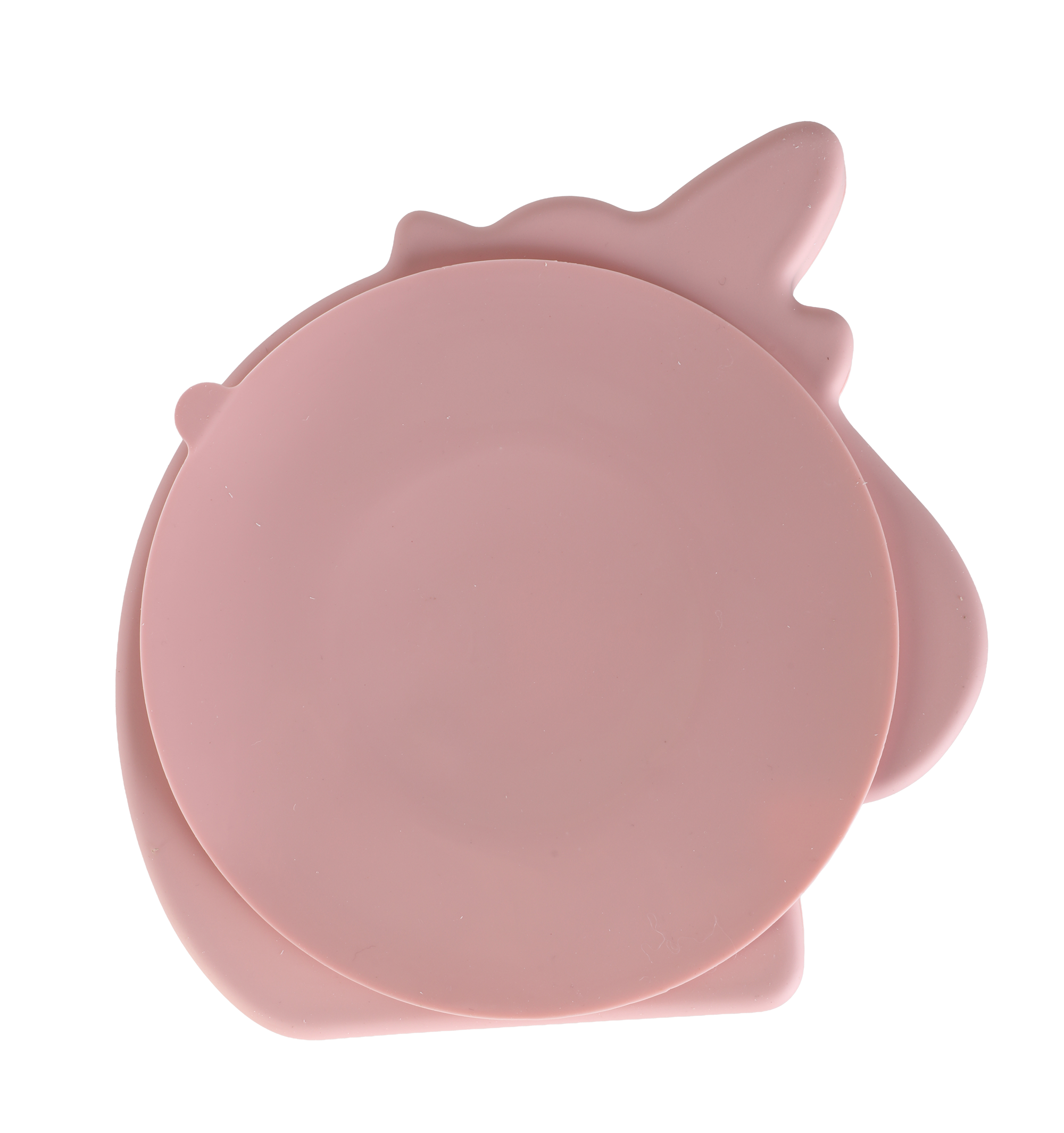 Ensemble repas enfant en silicone  - Rose