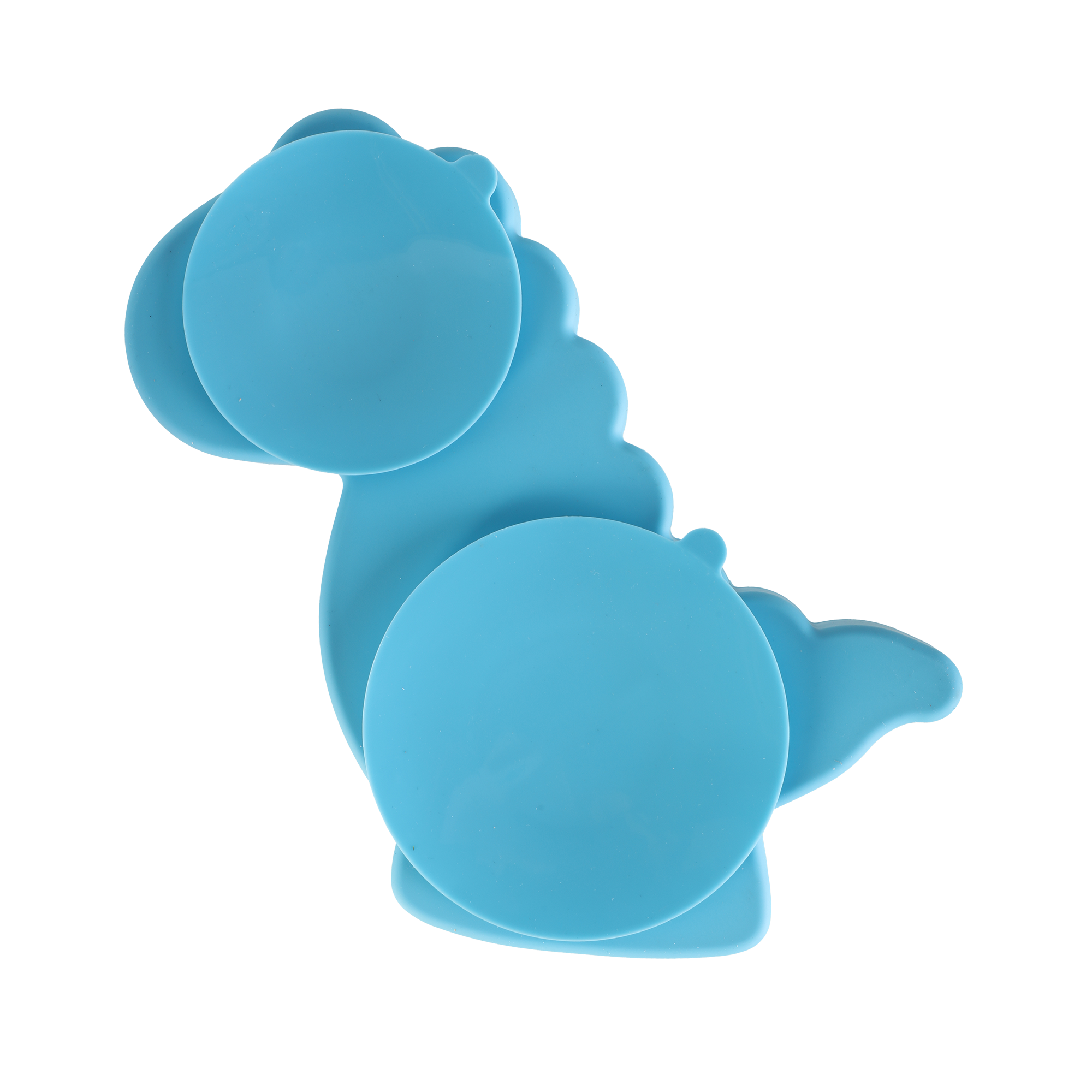 Ensemble repas enfant en silicone  - Bleu