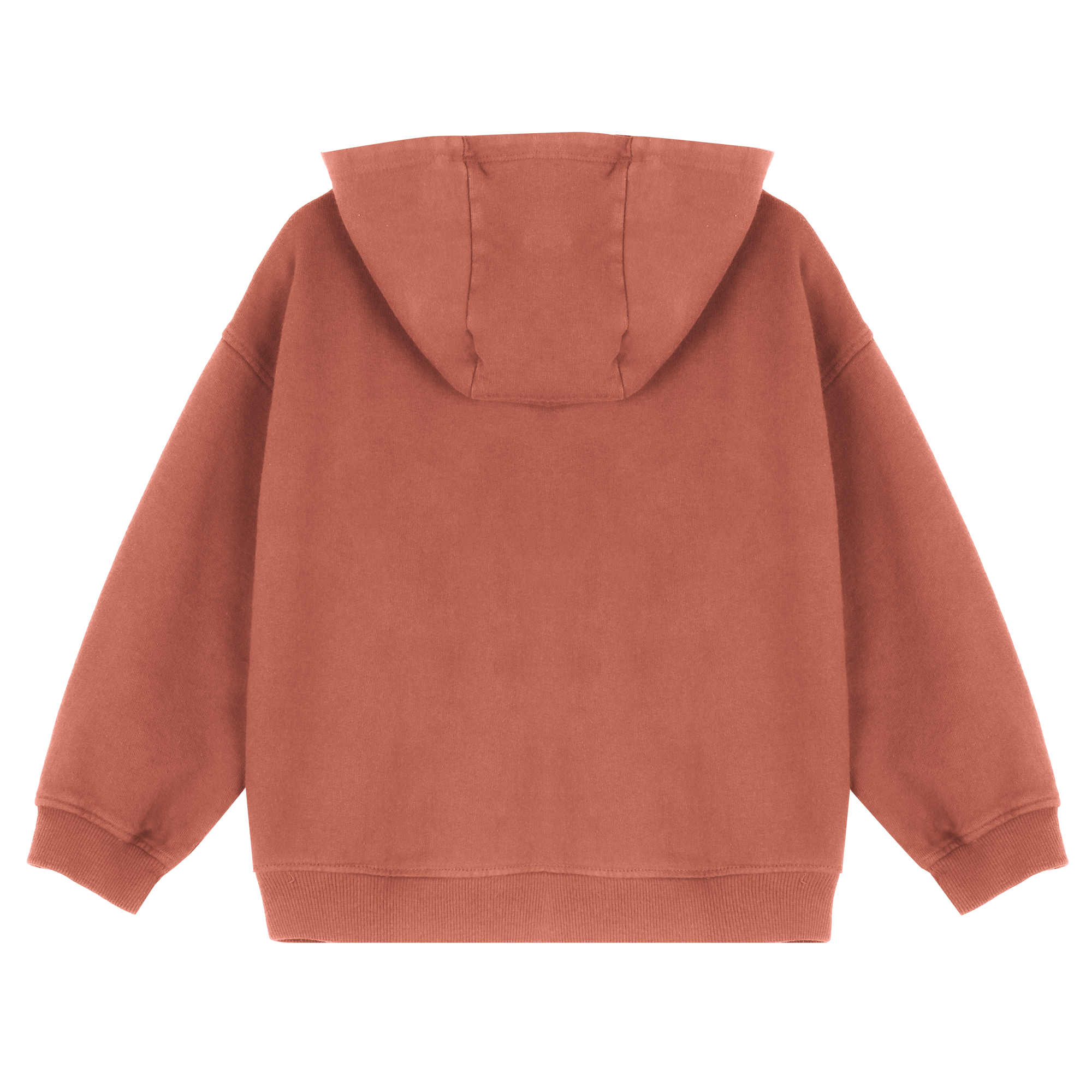 Sweat zippé à capuche 3/12 ans - Orange
