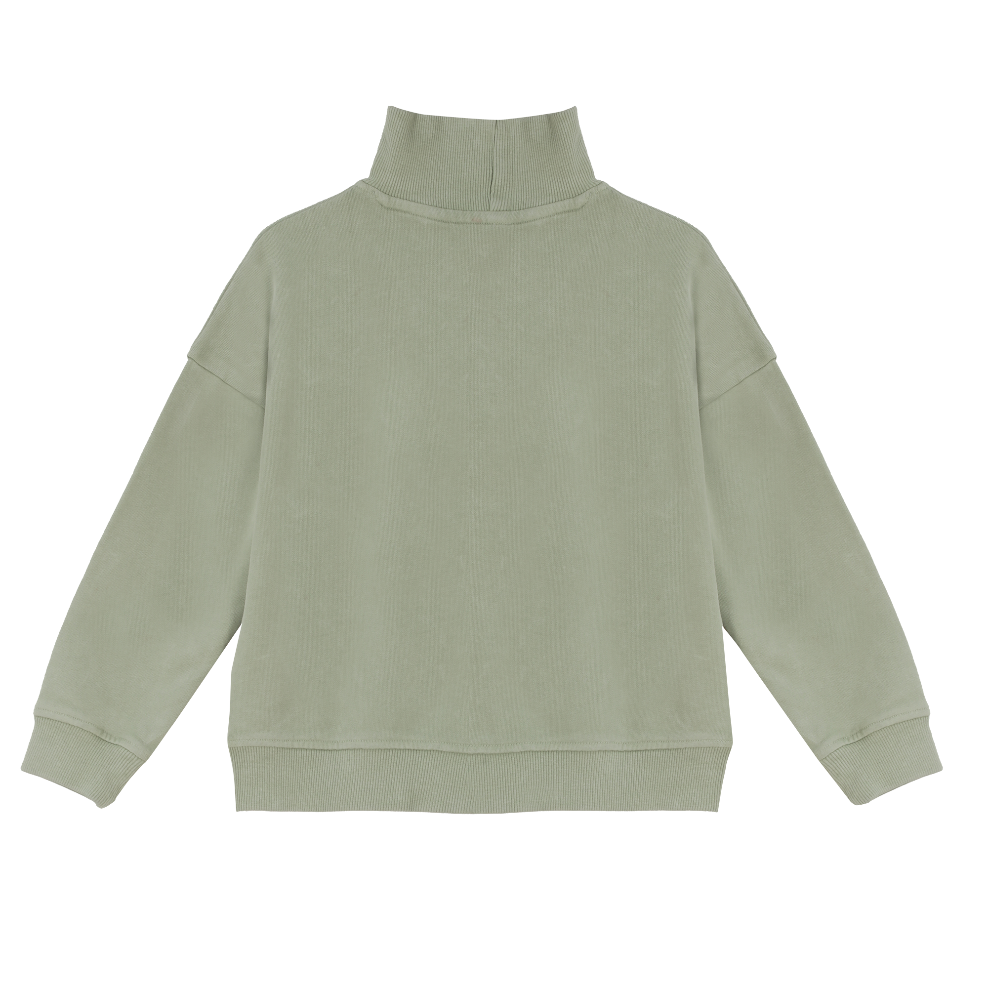 Sweat col montant zippé 3/12 ans - Noir