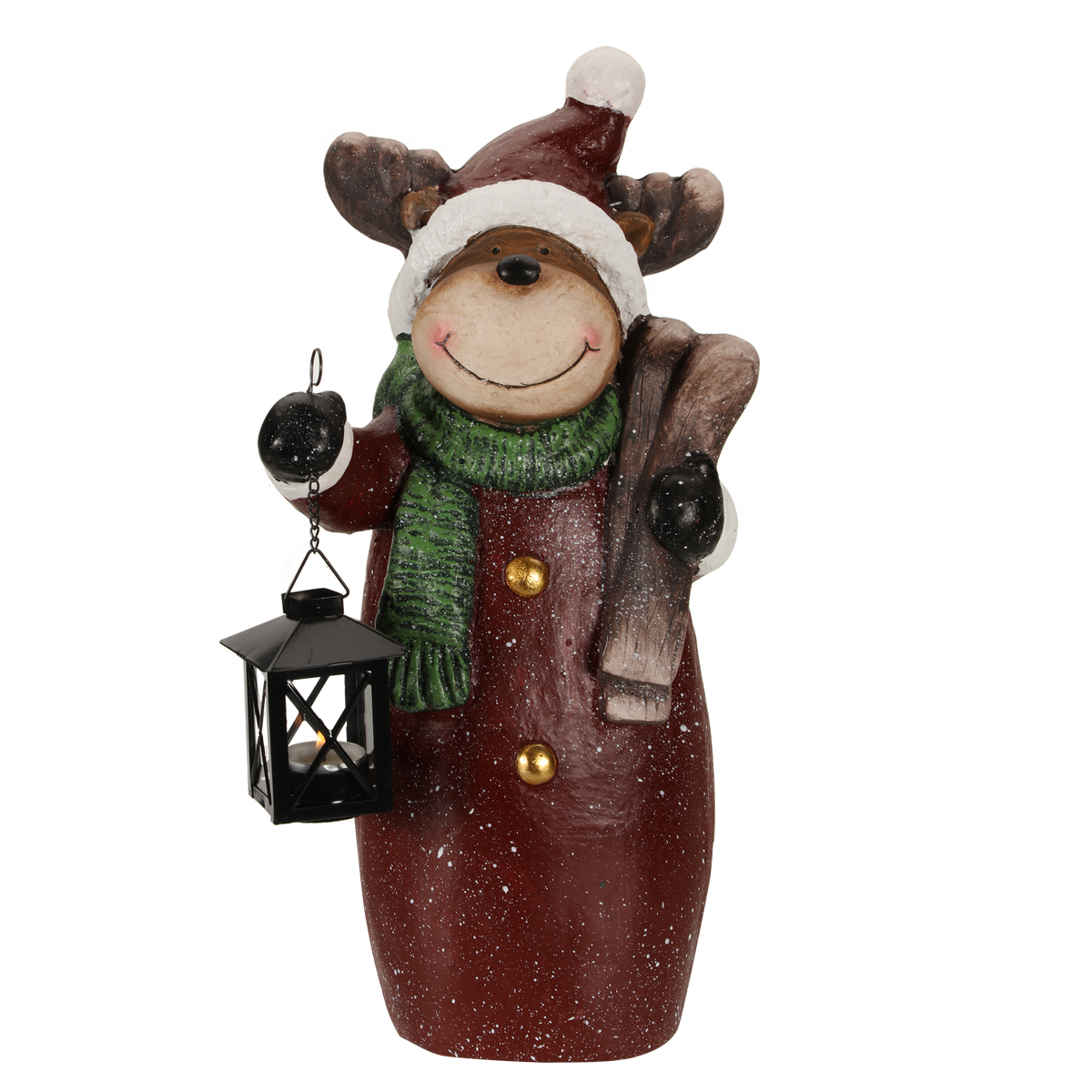 Figurine de Noël en résine - Marron