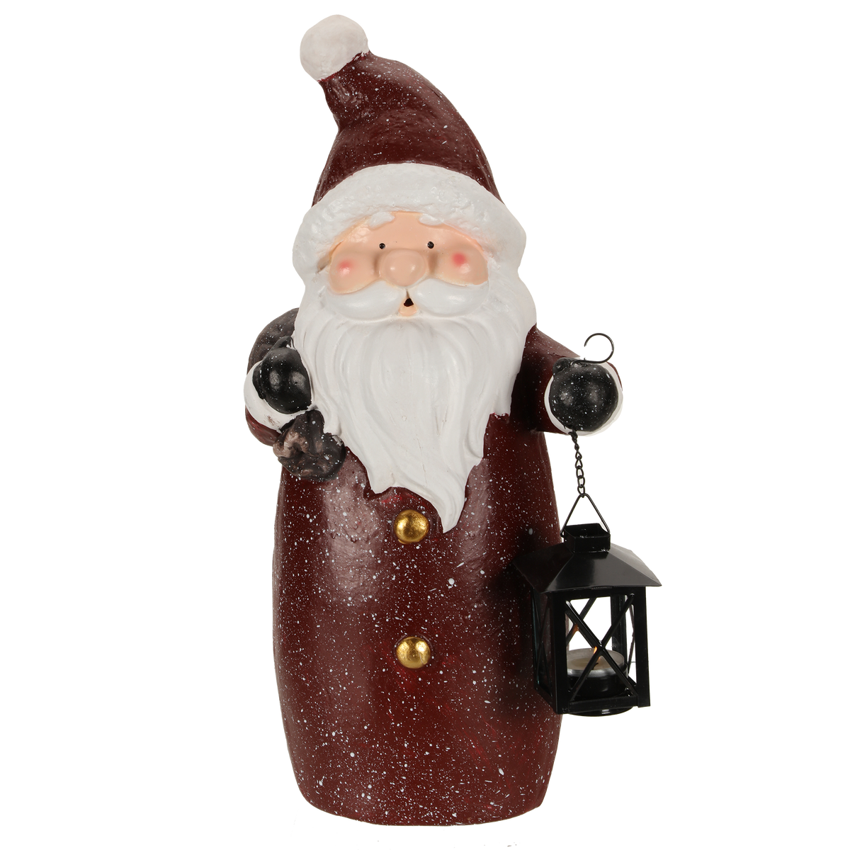 Figurine de Noël en résine - Rouge