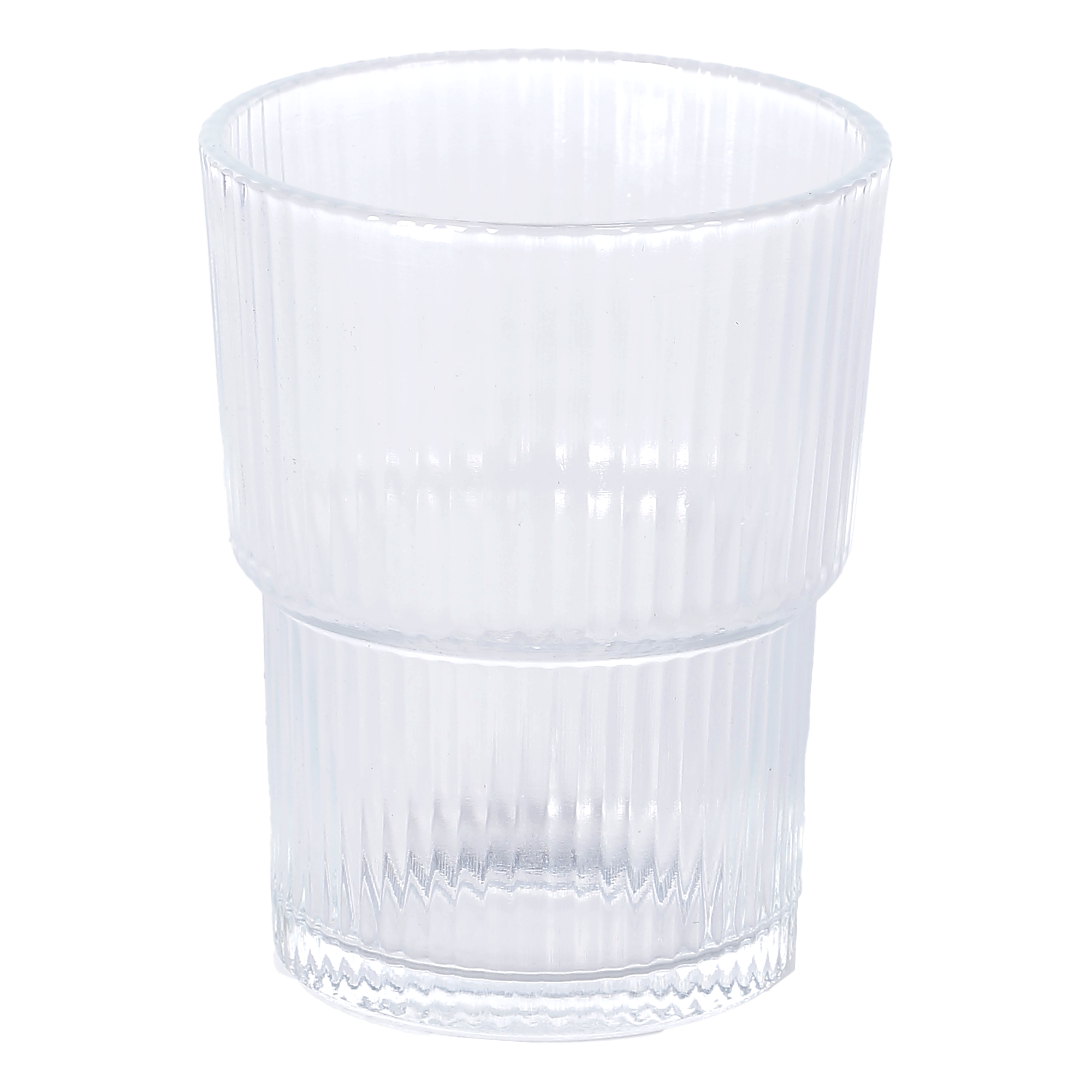 Lot de 3 verres striés 400ml