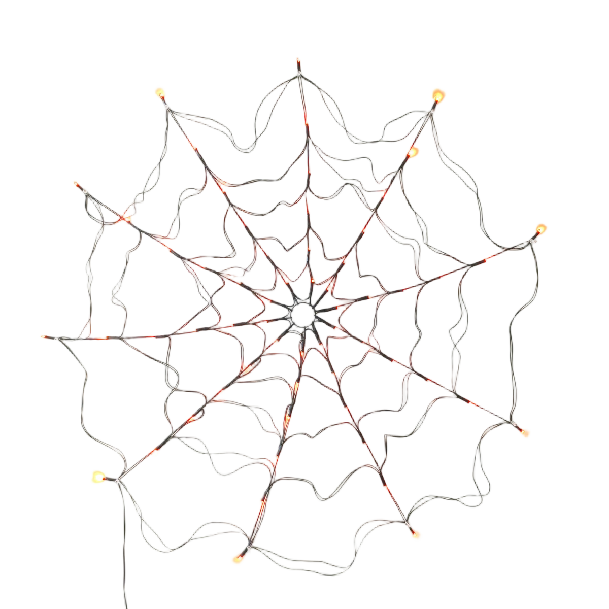 Guirlande LED toile d’araignée pour Halloween – 100 × 100 cm