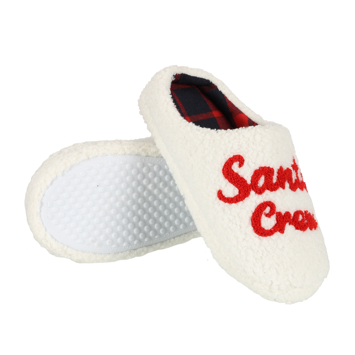 Chaussons bouclette Santa crew 36/41 - Blanc