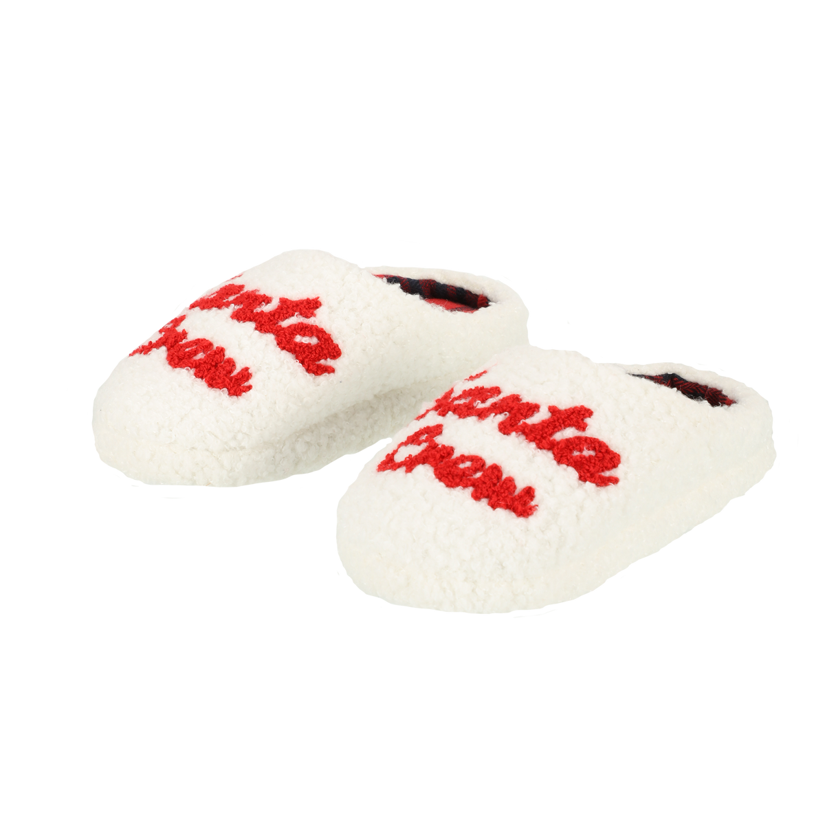 Chaussons bouclette Santa crew 26/31 - Blanc
