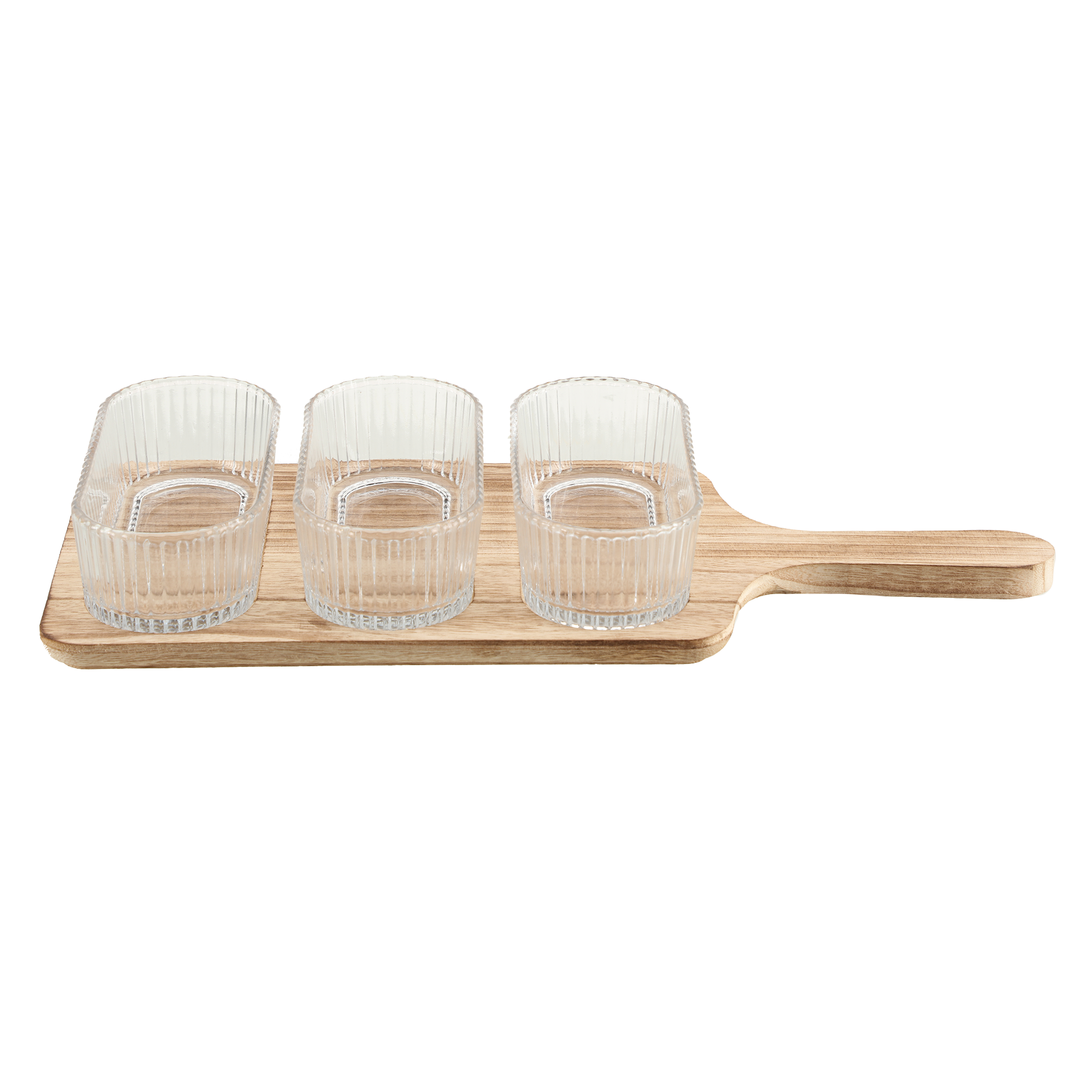 Planche apéritif avec 3 coupelles
