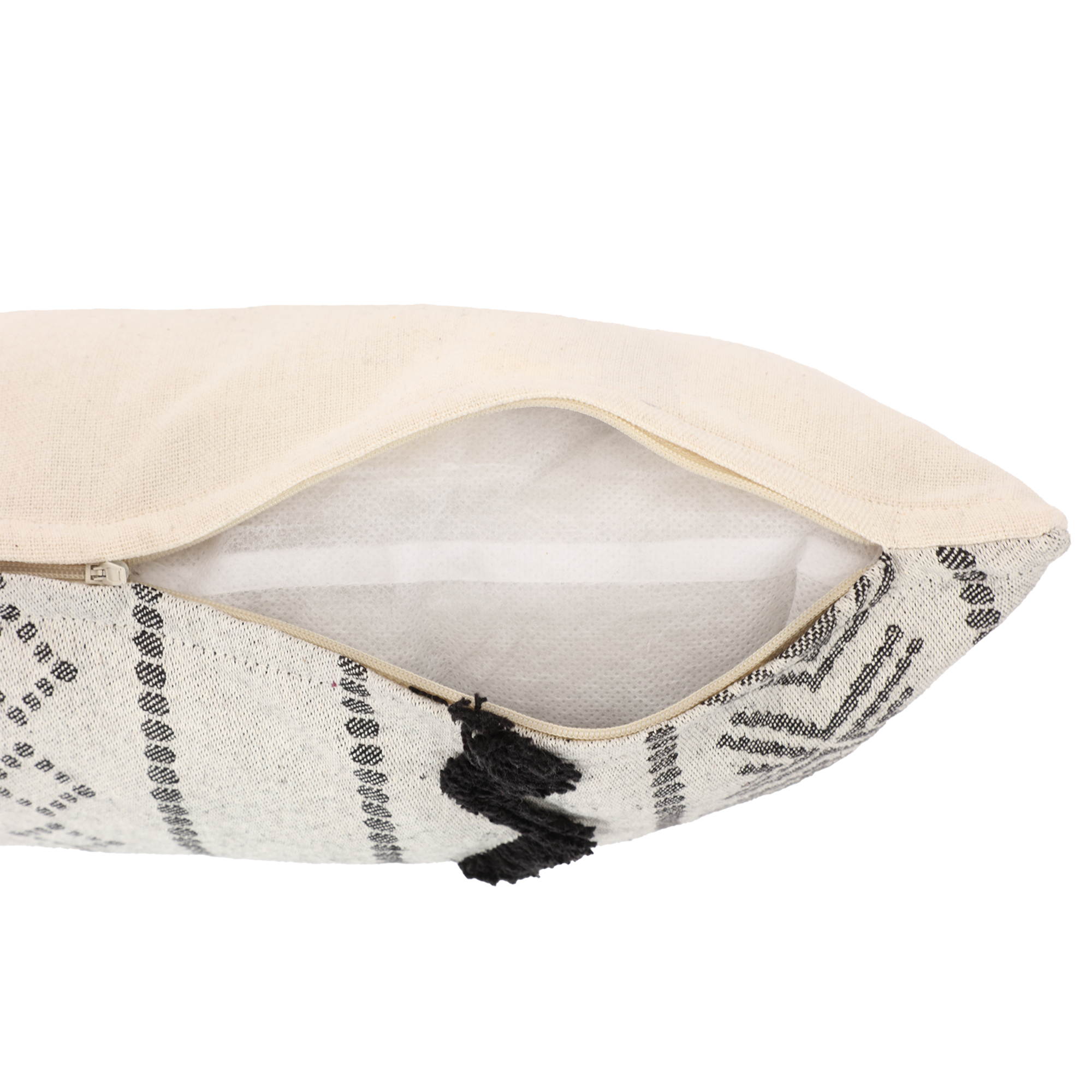 Coussin ethnique 30x50cm - Noir