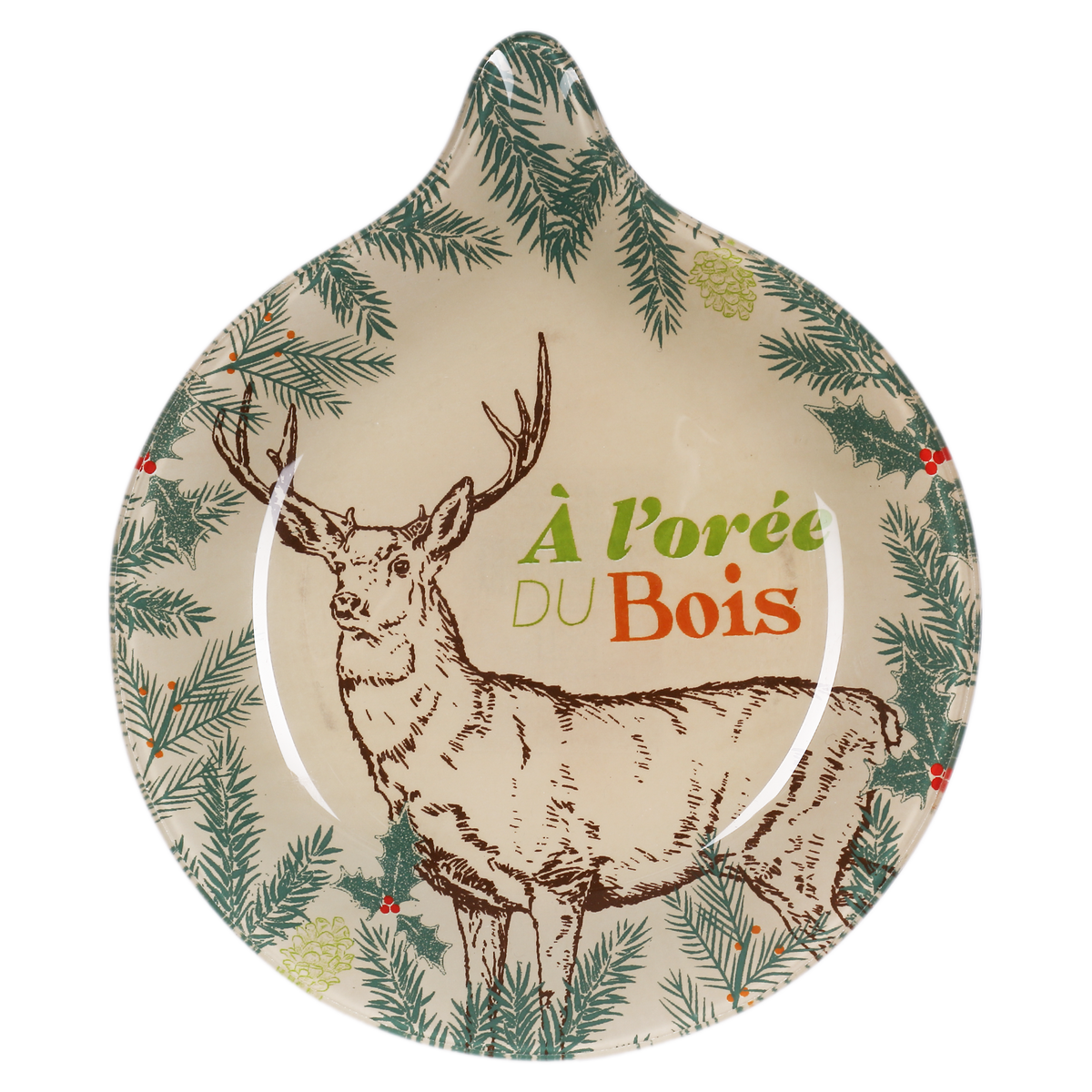 Plat boule de Noël - Vert