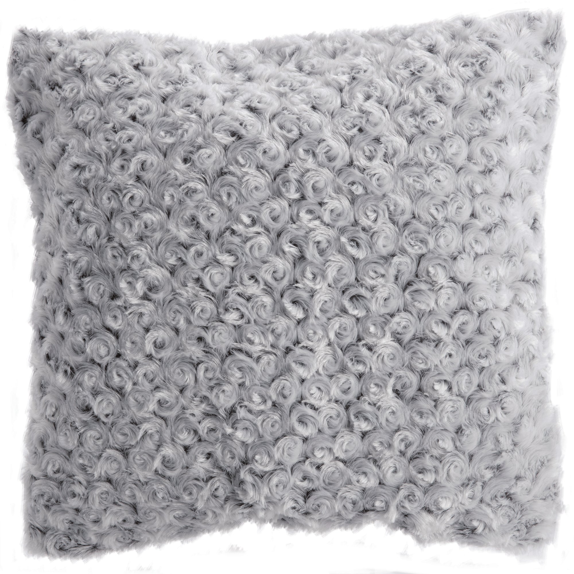Coussin en fausse fourrure  - Rose clair