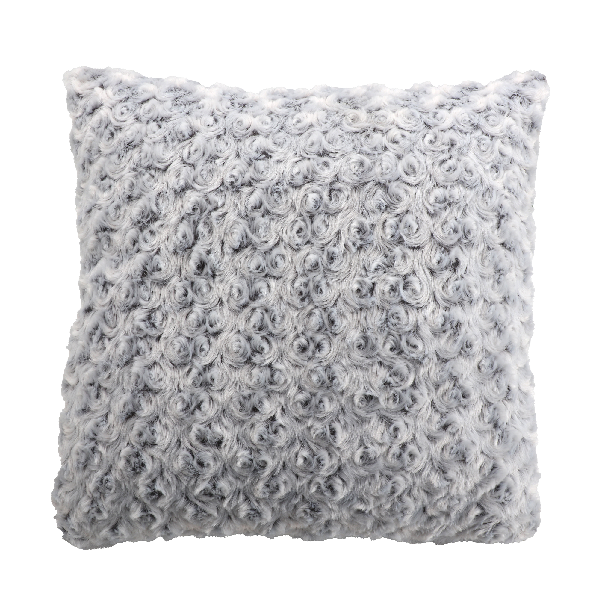 Coussin en fausse fourrure  - Rose clair