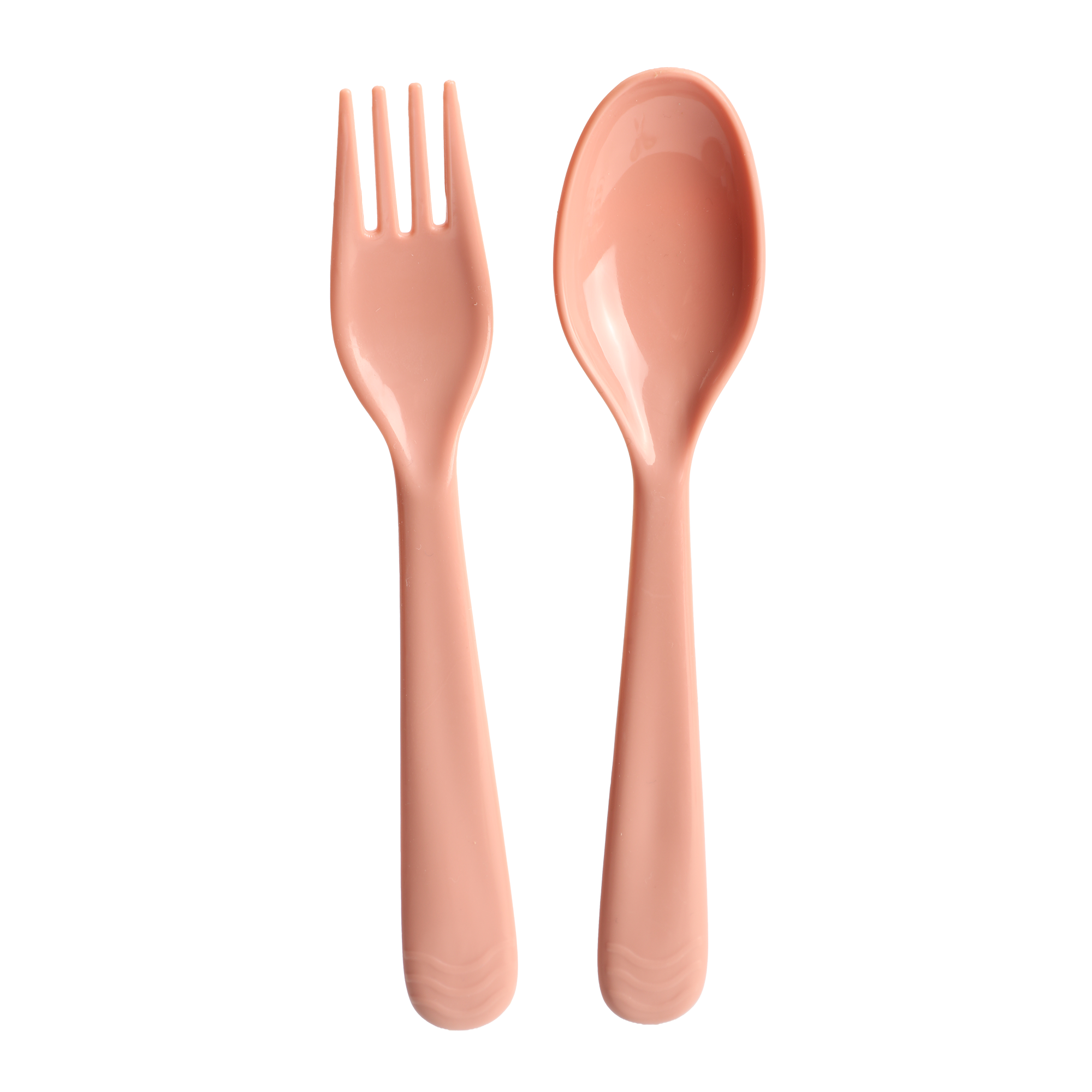 Vaisselle picnic 20 pièces en plastique - Rose clair