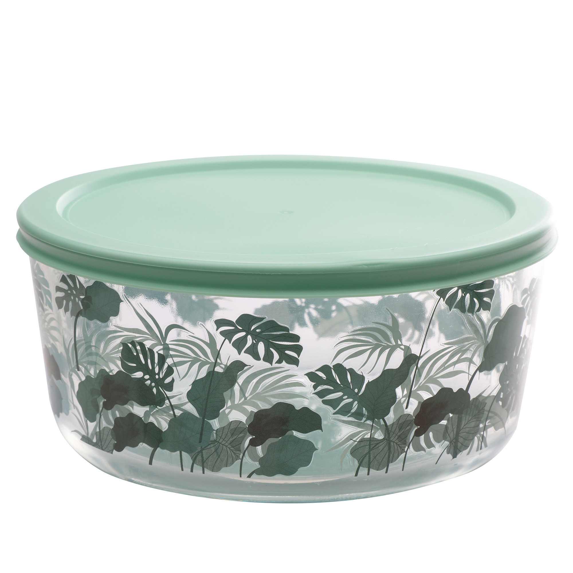 Lot de 3 boîtes de conservation en verre - Vert