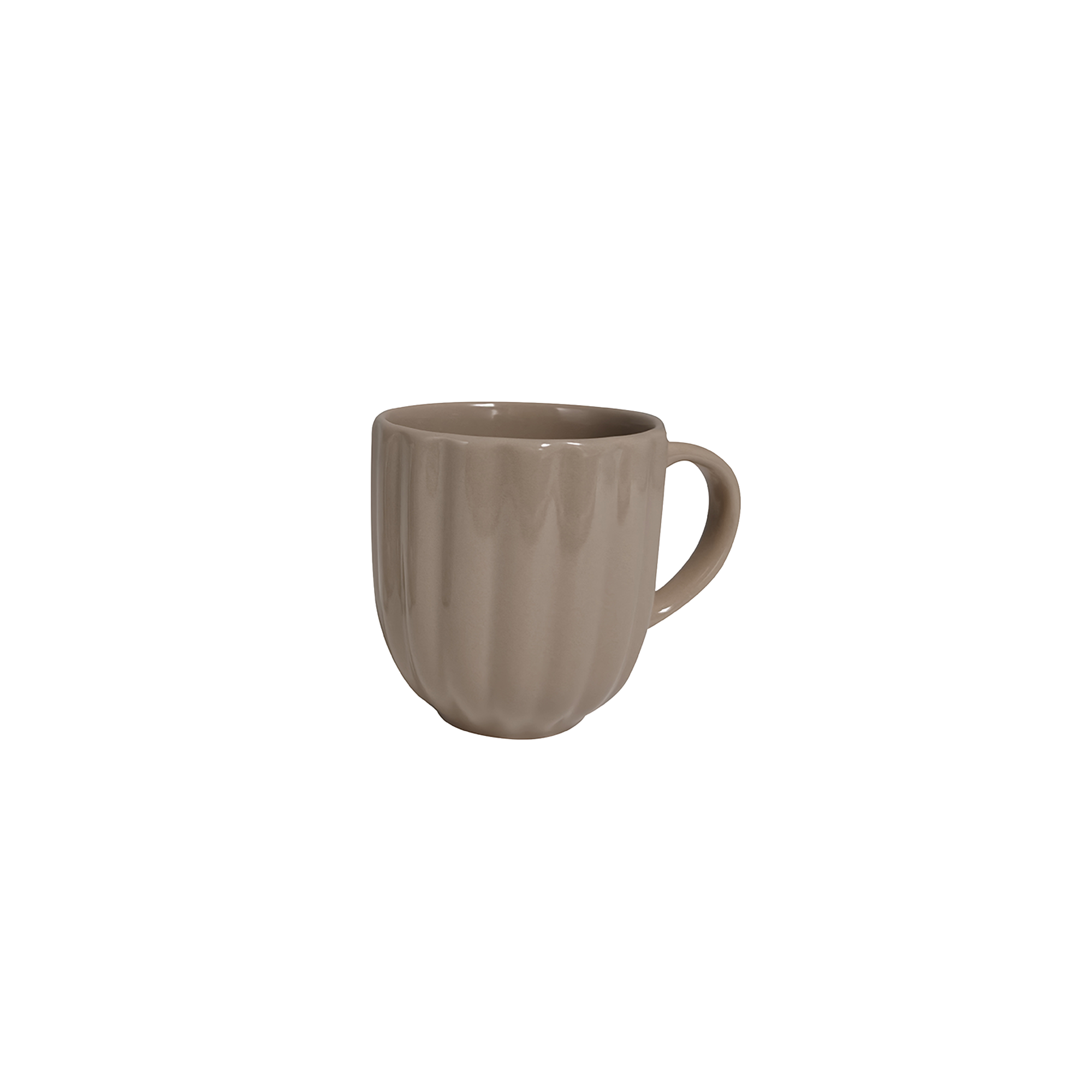 Mug coquillage 350ml  - Marron