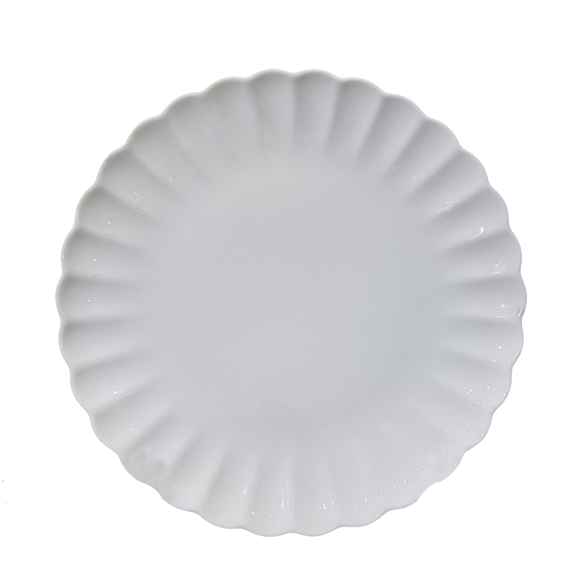 Assiette coquillage 25cm - Blanc