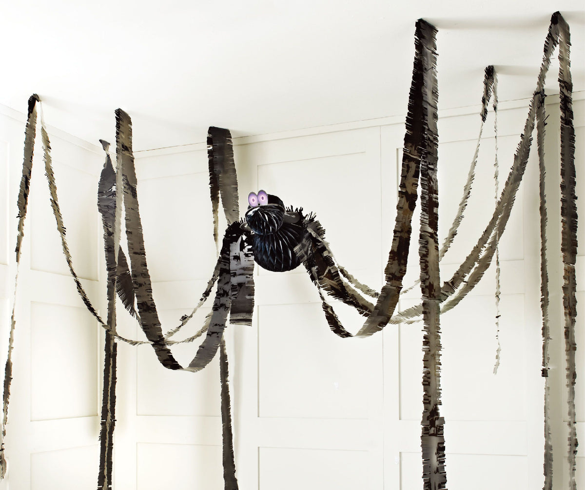 Guirlande araignée en papier pour Halloween – 22 × 32,5 cm