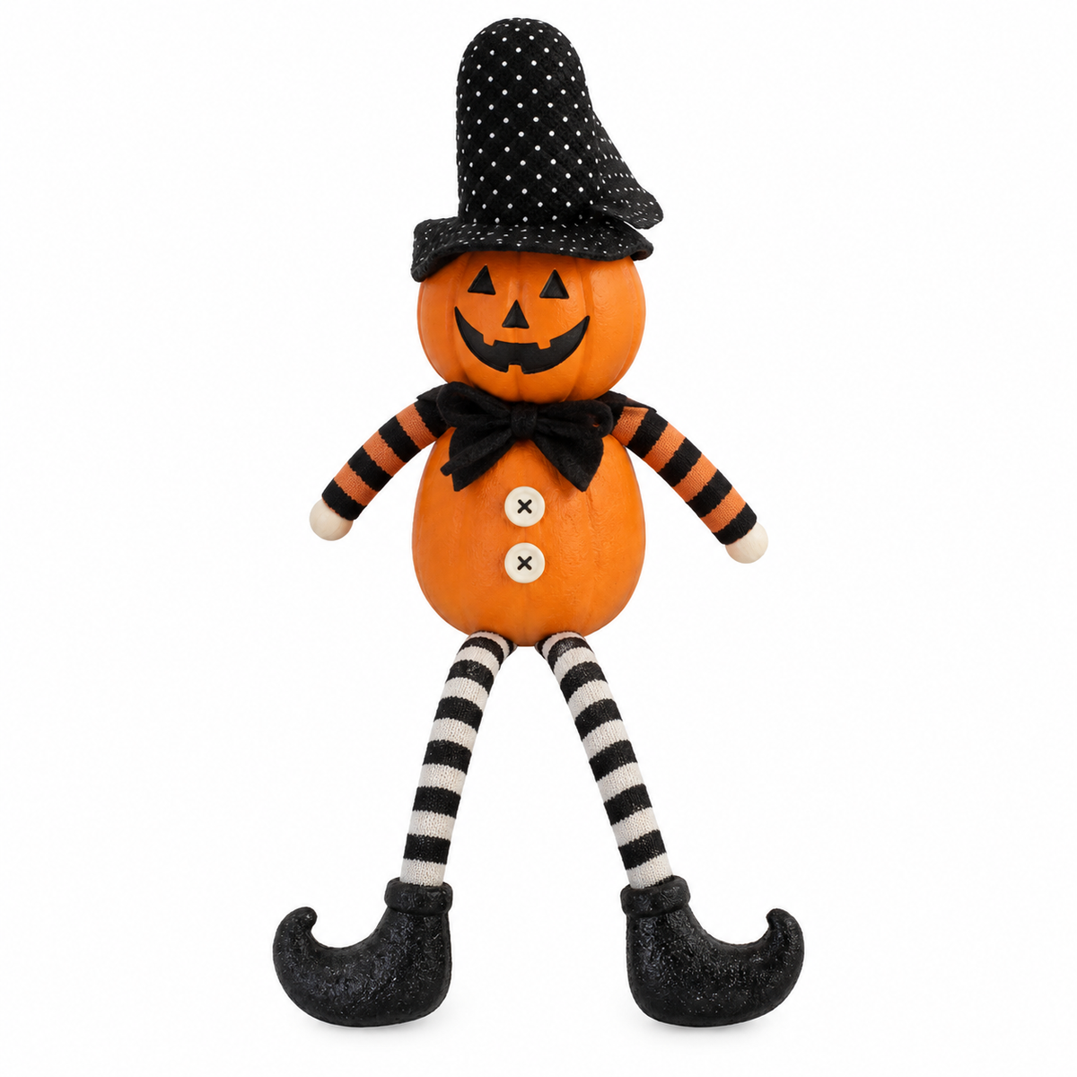 Poupée décorative d’Halloween en polyester - Orange